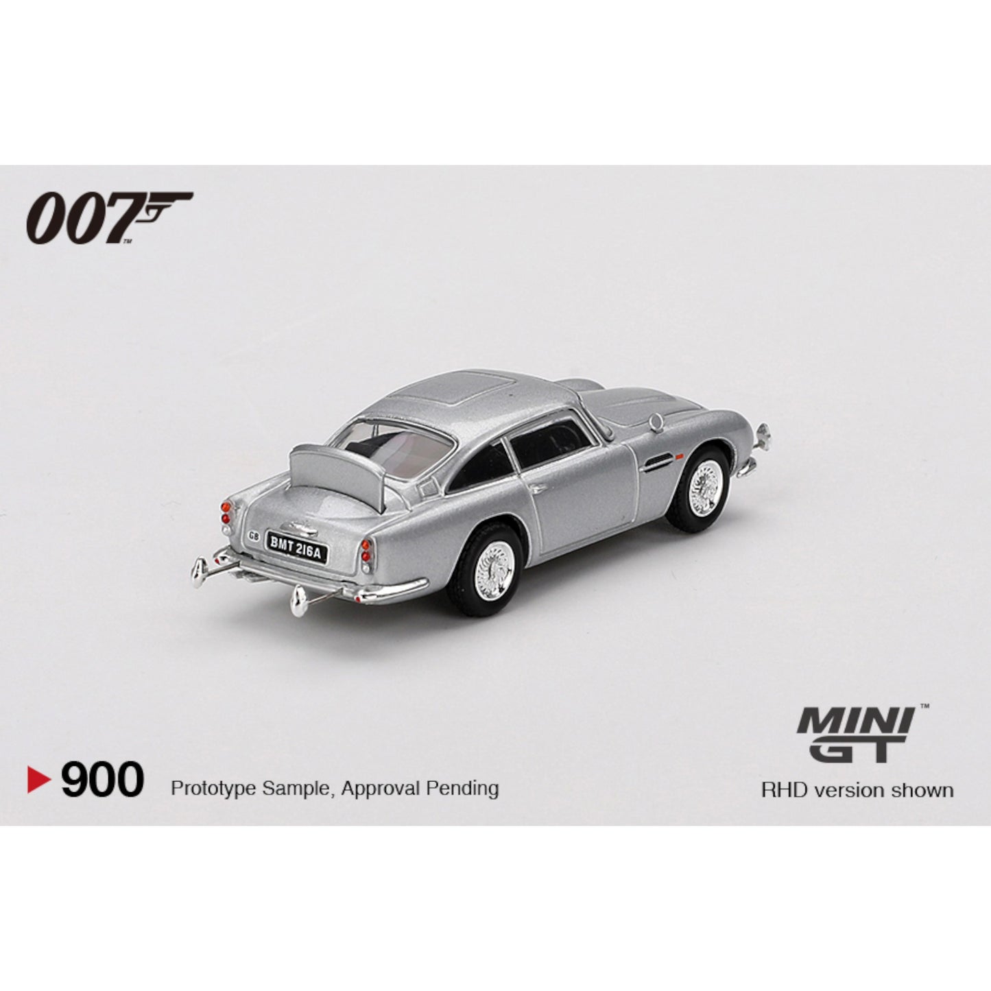 Mini GT - Aston Martin DB5 Goldfinger english Blister - MGT900-007E (RHD) - 1:64