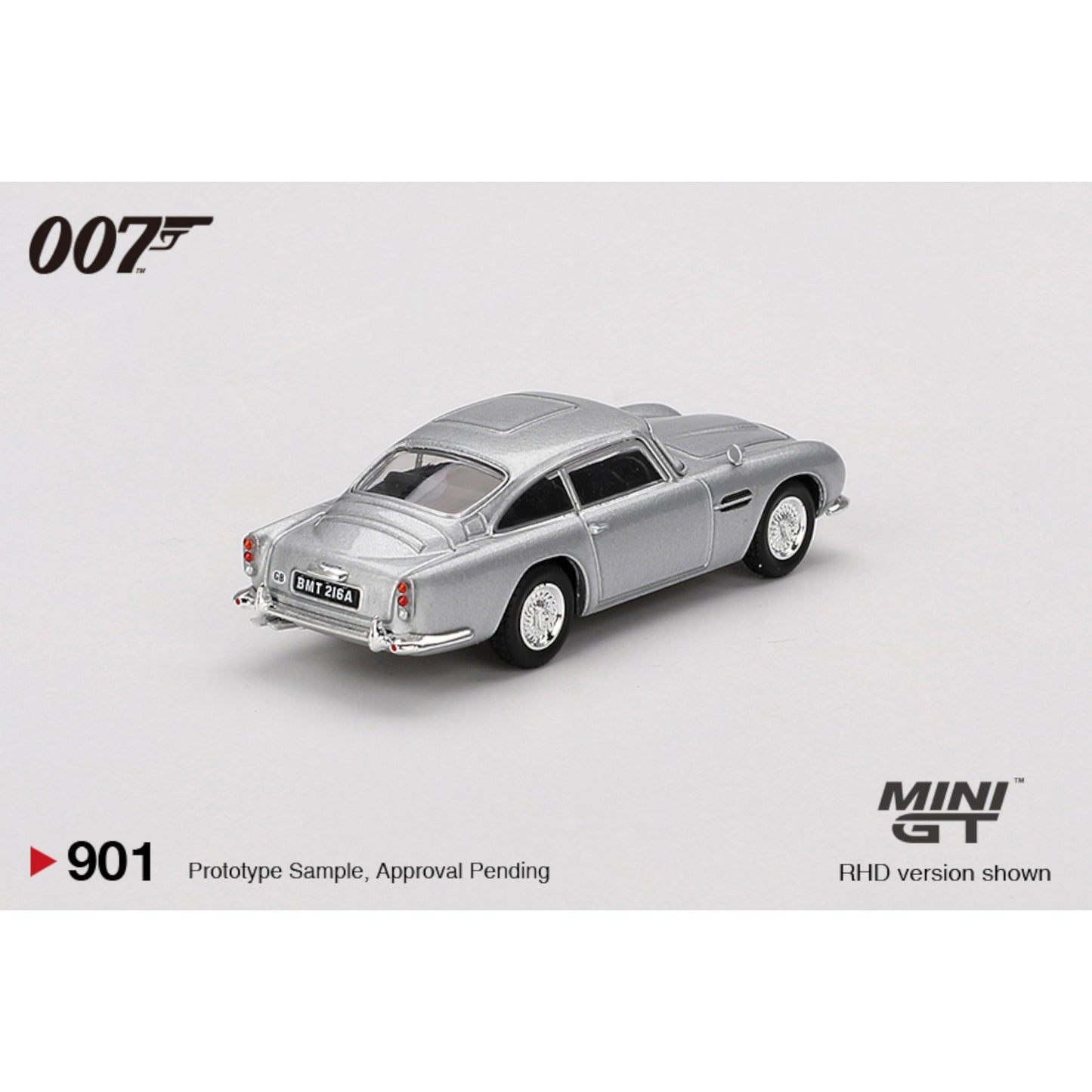 Mini GT - ASTON MARTIN DB5 THUNDERBALL ENGLISH BLISTER PACKAGING - MGT901-007E (RHD)