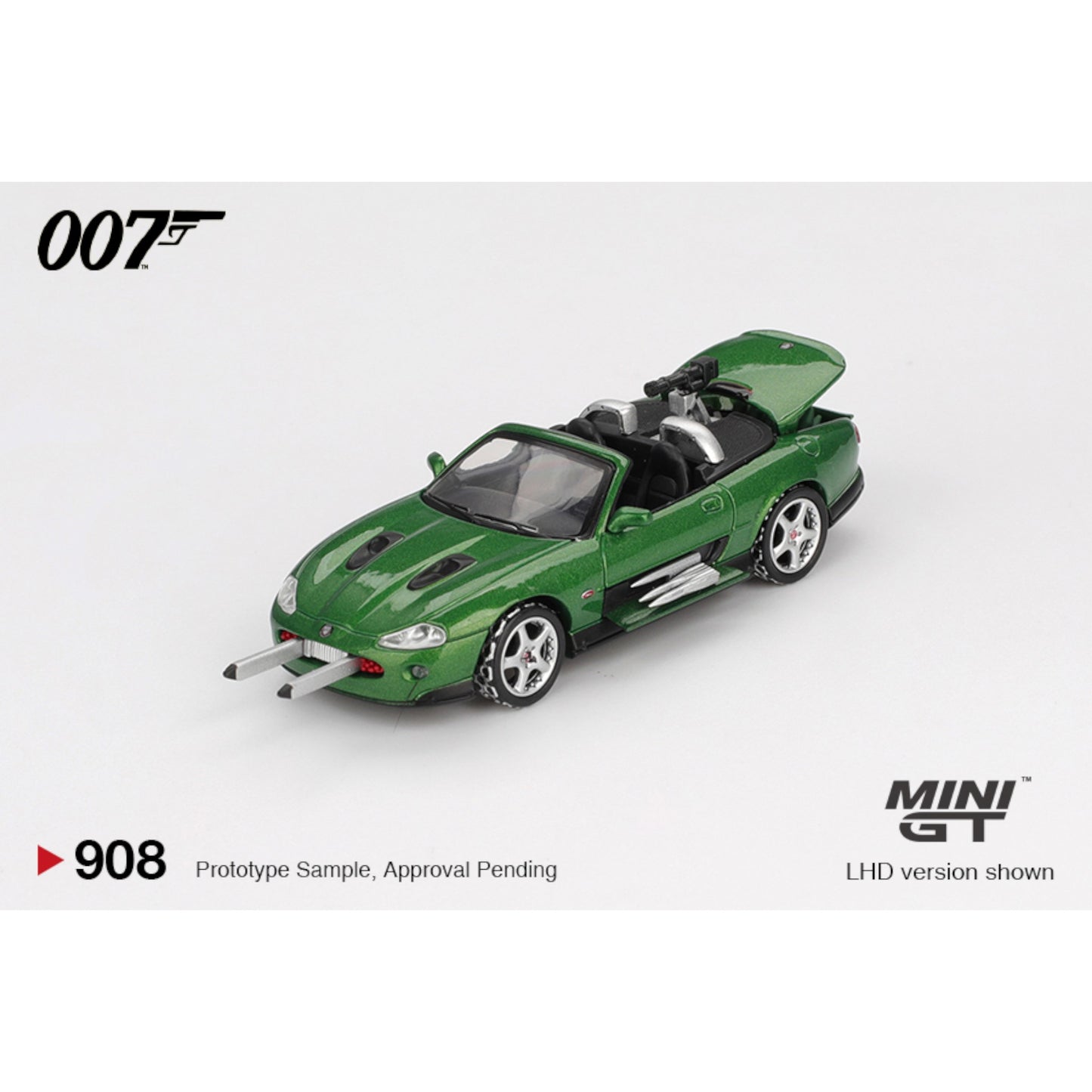 Mini GT - Pre-Order - James Bond - Jaguar XKR - Die Another Day - English Blister - MGT00908-007E
