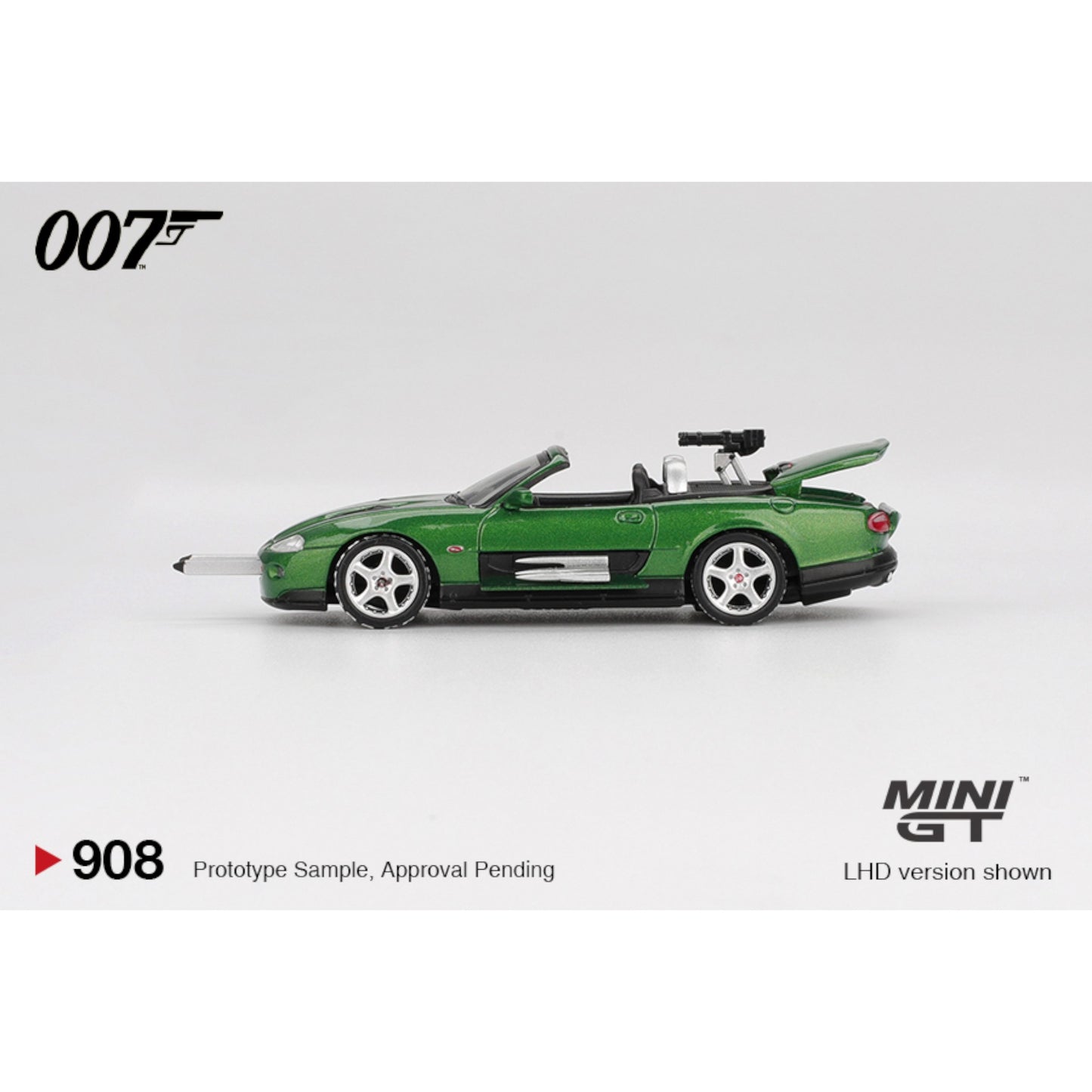 Mini GT - Pre-Order - James Bond - Jaguar XKR - Die Another Day - English Blister - MGT00908-007E