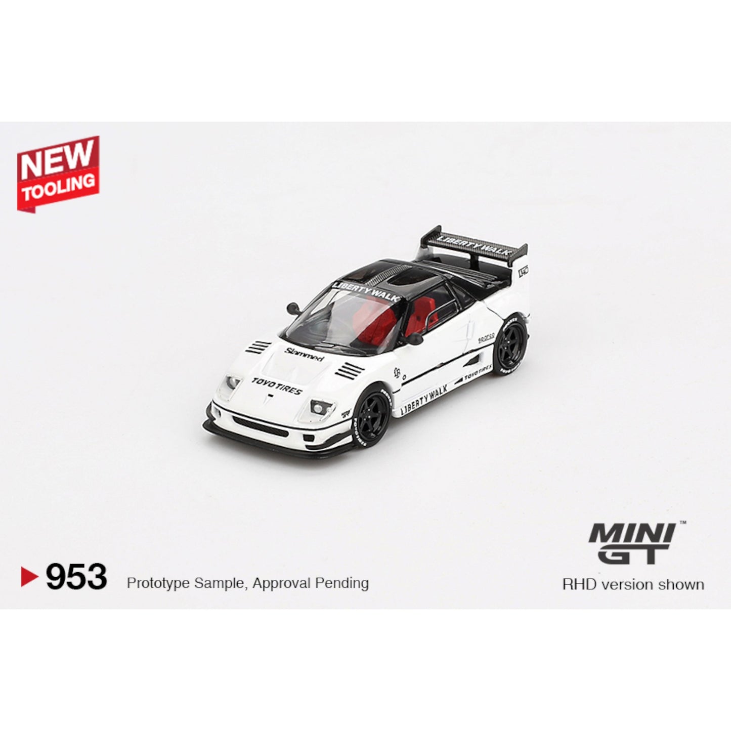 Mini GT - 2024 Mazda AZ-1 Liberty Walk LB40 *Tokyo Auto Salon*, white - MGT00953 (RHD)