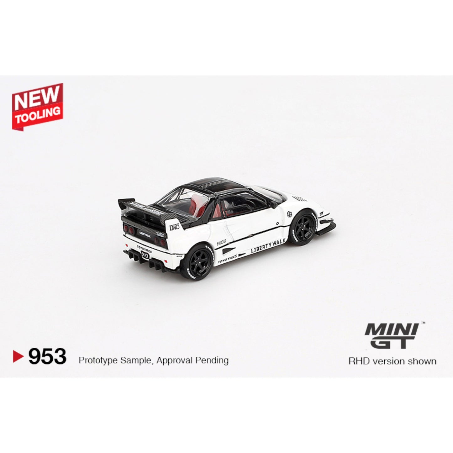 Mini GT - 2024 Mazda AZ-1 Liberty Walk LB40 *Tokyo Auto Salon*, white - MGT00953 (RHD)