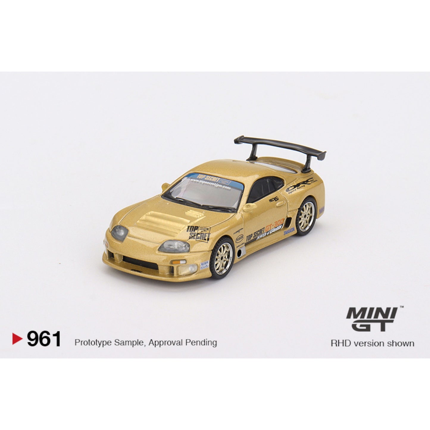 Mini GT - Toyota Supra (A80) Top Secret GT-300 Top Secret Gold - MGT00961 (RHD)