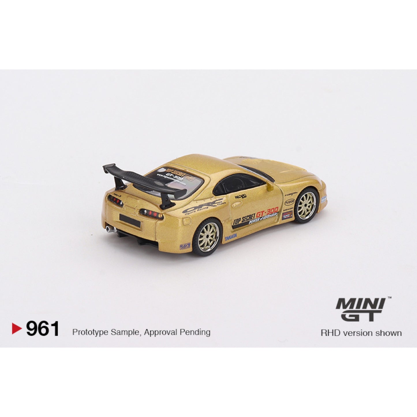 Mini GT - Toyota Supra (A80) Top Secret GT-300 Top Secret Gold - MGT00961 (RHD)
