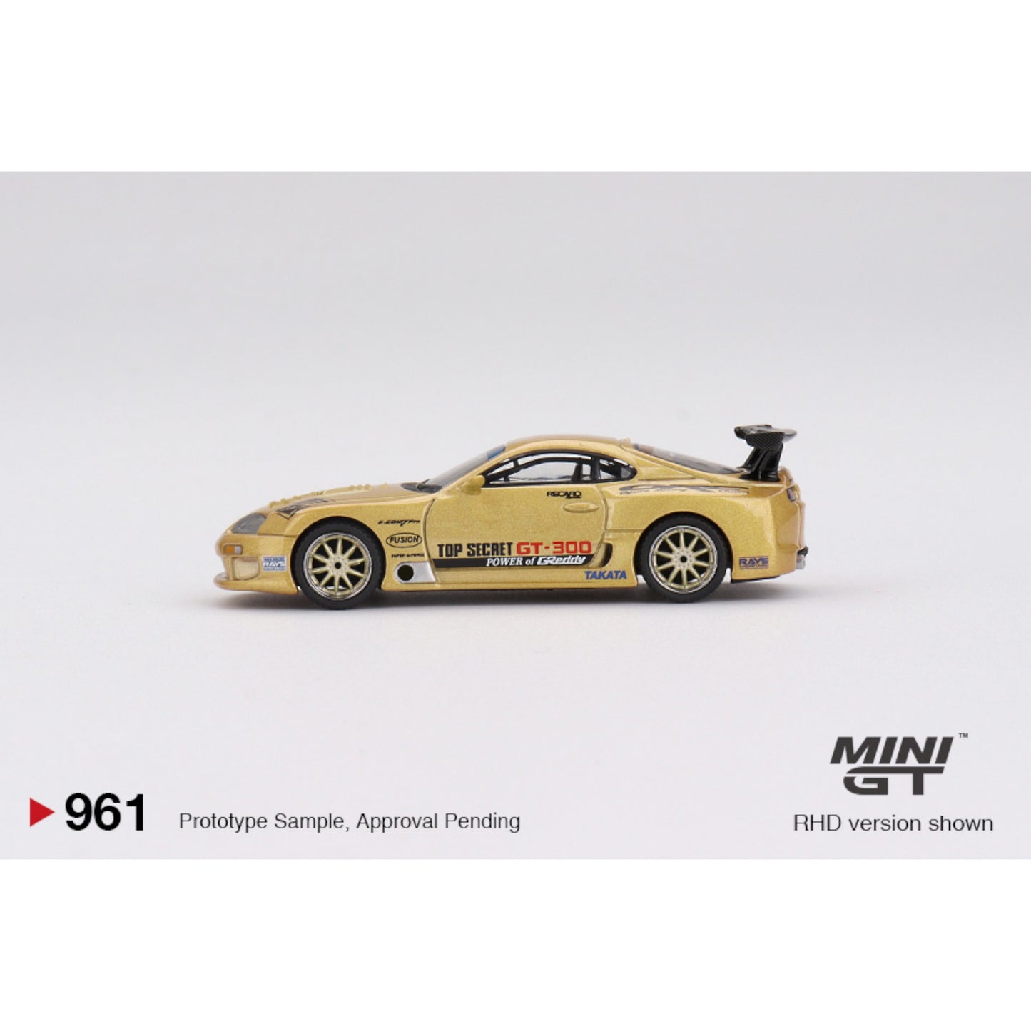 Mini GT - Toyota Supra (A80) Top Secret GT-300 Top Secret Gold - MGT00961 (RHD)