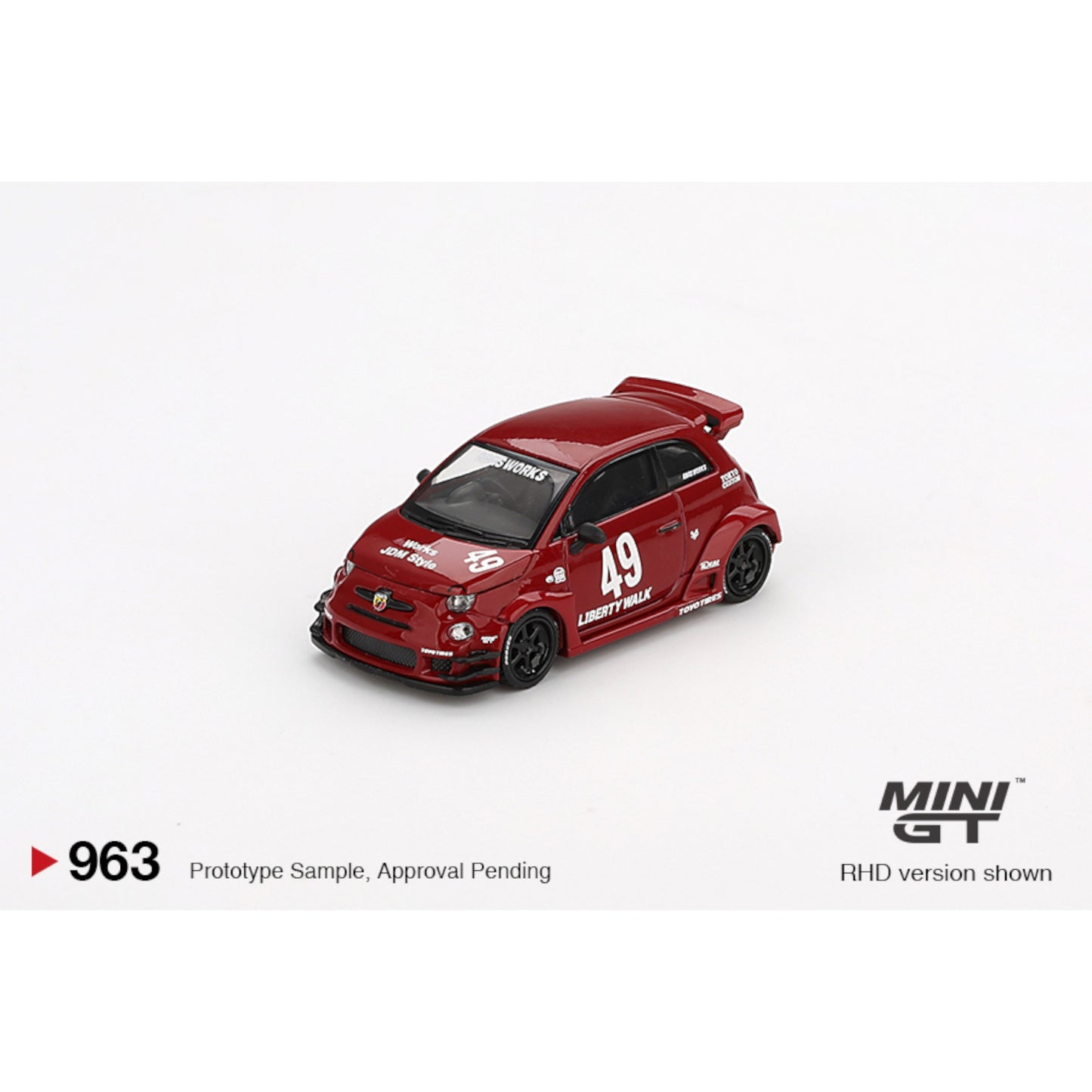 Mini GT - LB-WORKS x Abas Works ABARTH 595 Red - MGT00963 (LHD)