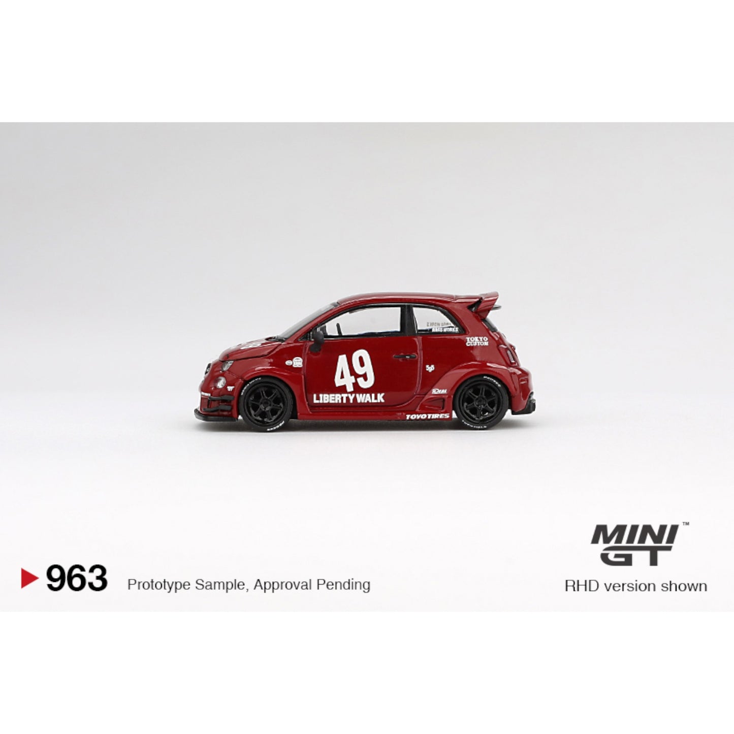 Mini GT - LB-WORKS x Abas Works ABARTH 595 Red - MGT00963 (LHD)