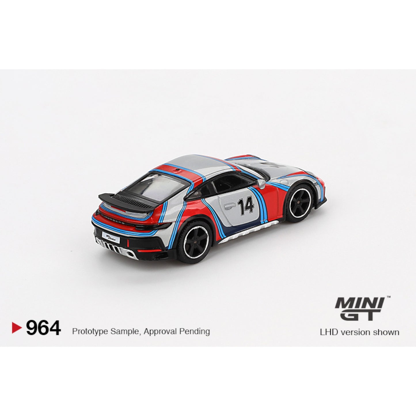 Mini GT - Porsche 911 Dakar Ice Grey Metallic "Rally 1974" - MGT00964 (LHD)