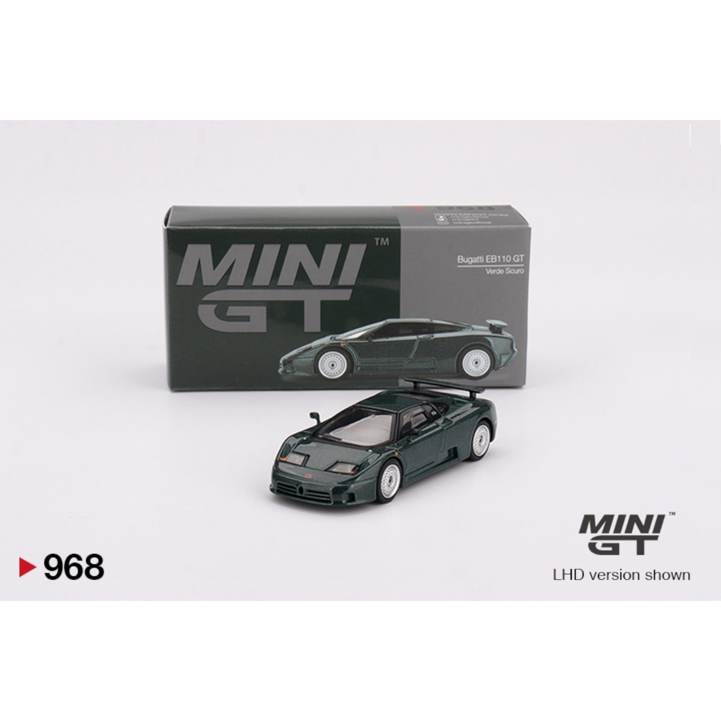 Mini GT - Bugatti EB110 GT Verde Scuro - MGT00968 (LHD)