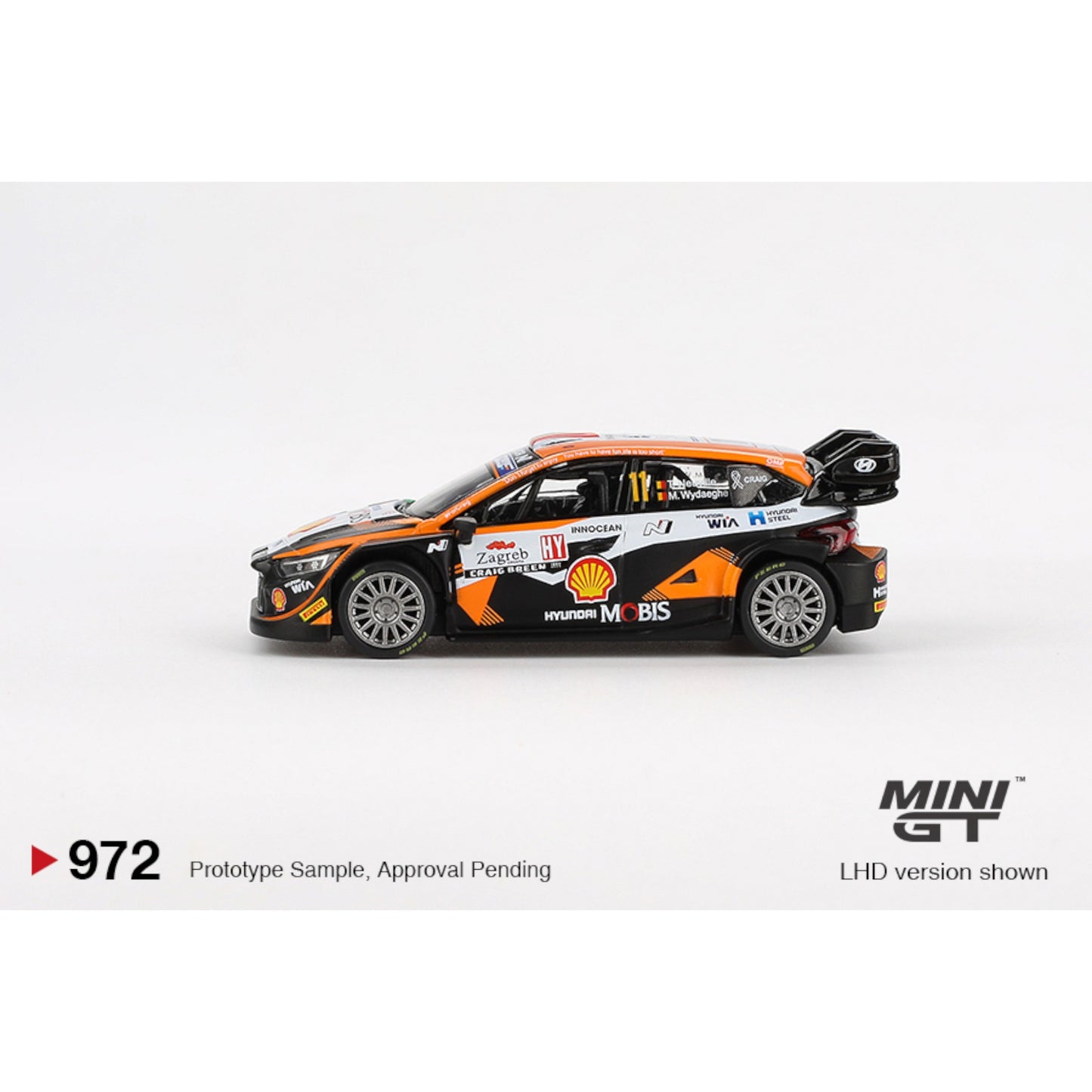 Mini GT - Pre-Order - Hyundai i20 N Rally1 #11 2023 Rally Croatia Power Stage Winner - MGT00972 (LHD)
