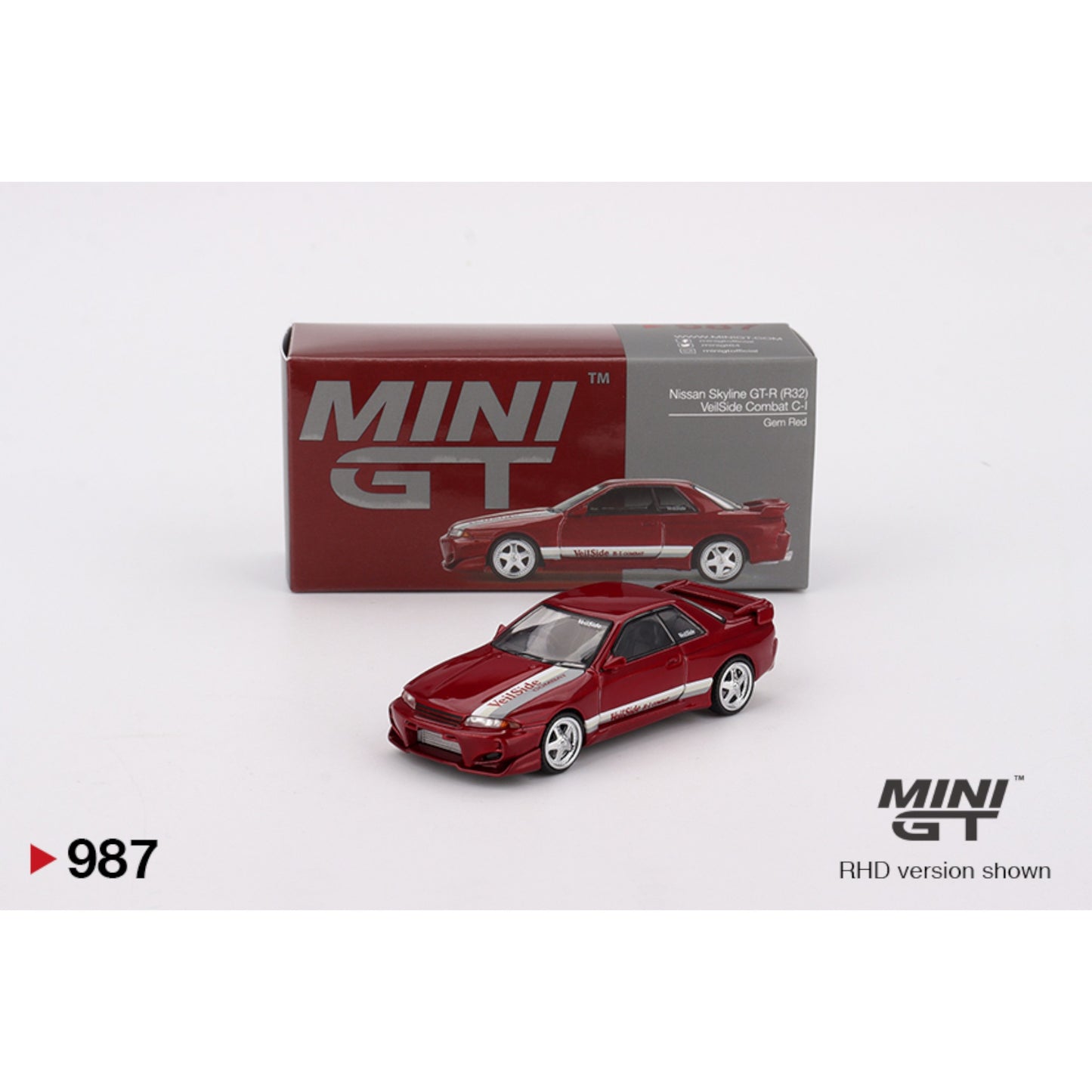 Mini GT - Nissan Skyline GT-R (R32) VeilSide Combat C-I Gem Red - MGT00987 (RHD)