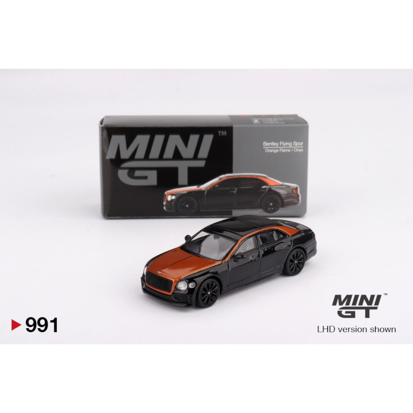 Mini GT - Bentley Flying Spur Orange Flame / Onyx - MGT00991 (LHD)