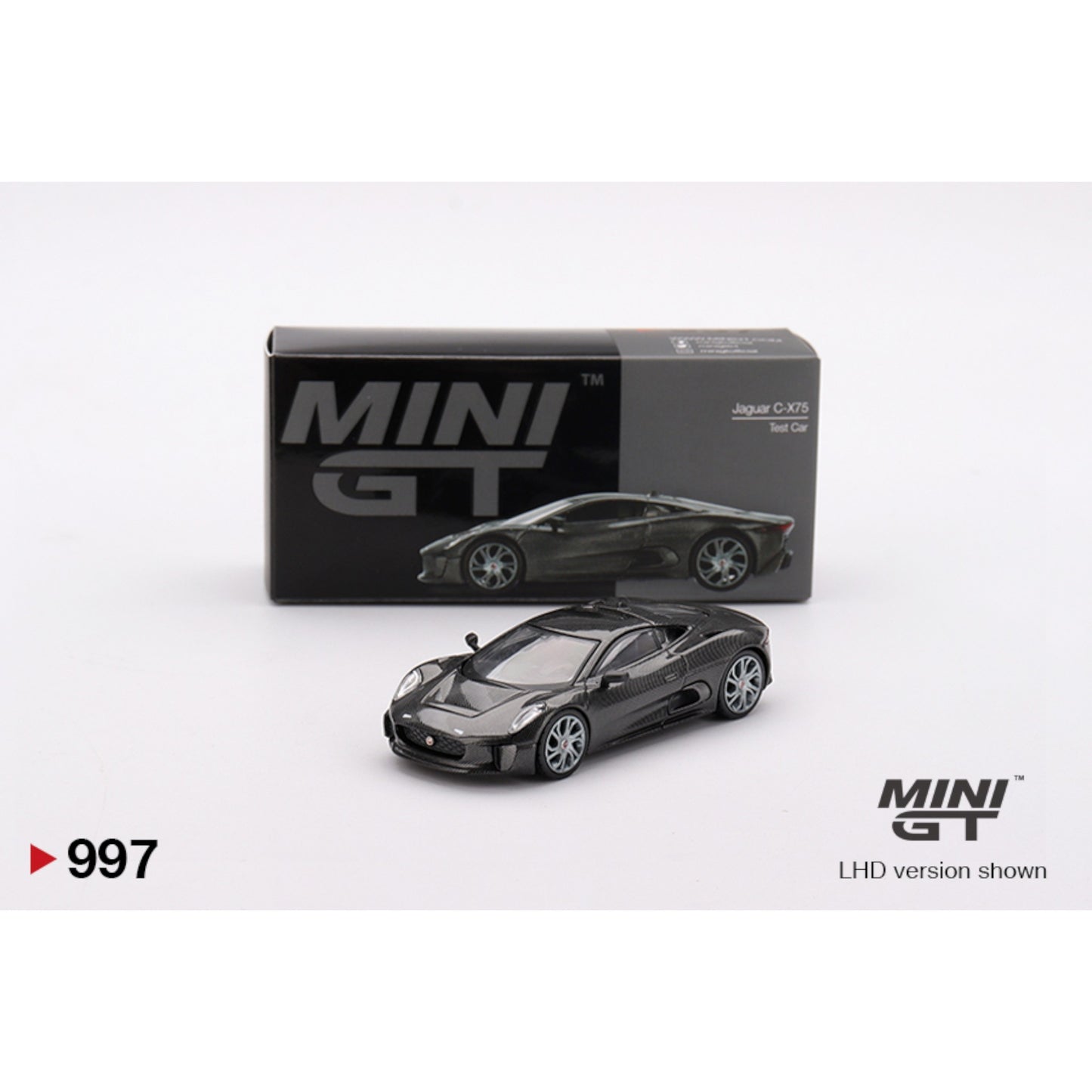 Mini GT - Jaguar C-X75 Test Car, carbon - MGT00997 (LHD)