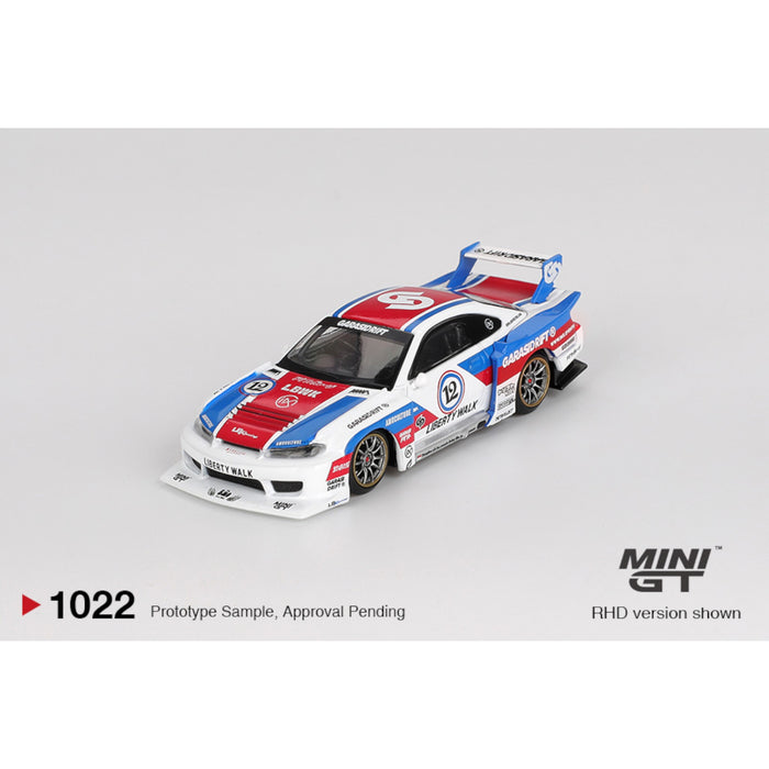 Mini GT - Pre-Order - Nissan LB-Super Silhouette S15 SILVIA GARASIDRIFT x LBWK 2025 - MGT01022 (RHD)