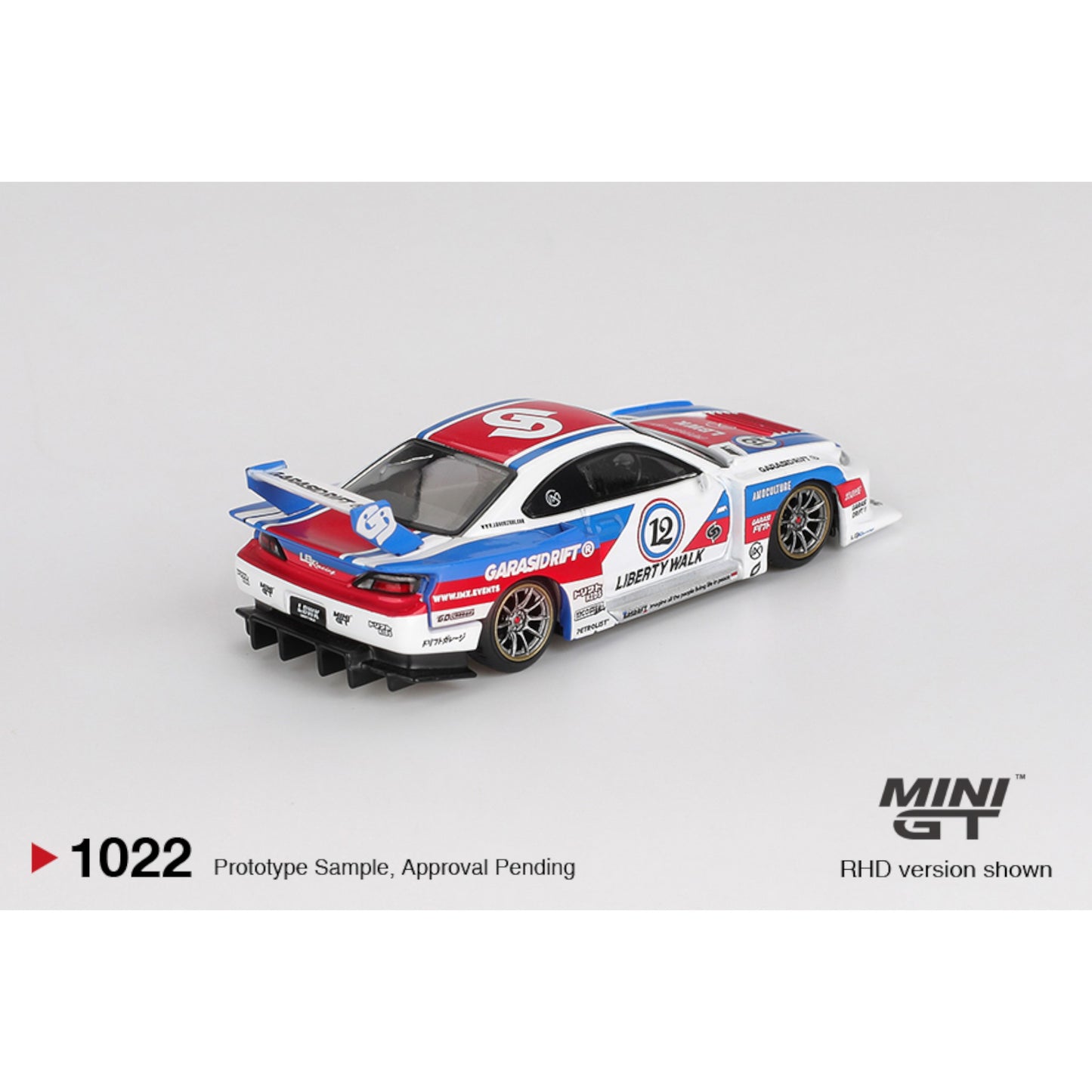 Mini GT - Pre-Order - Nissan LB-Super Silhouette S15 SILVIA GARASIDRIFT x LBWK 2025 - MGT01022 (RHD)