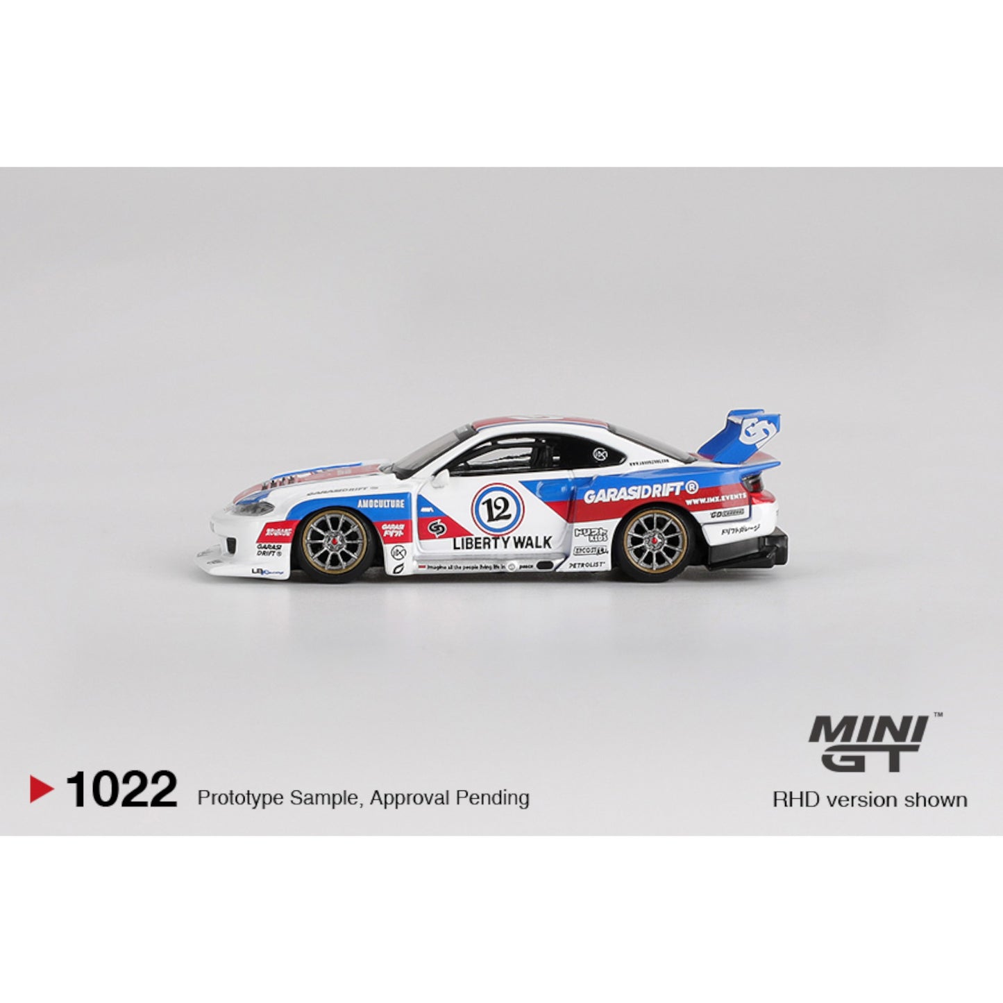 Mini GT - Pre-Order - Nissan LB-Super Silhouette S15 SILVIA GARASIDRIFT x LBWK 2025 - MGT01022 (RHD)