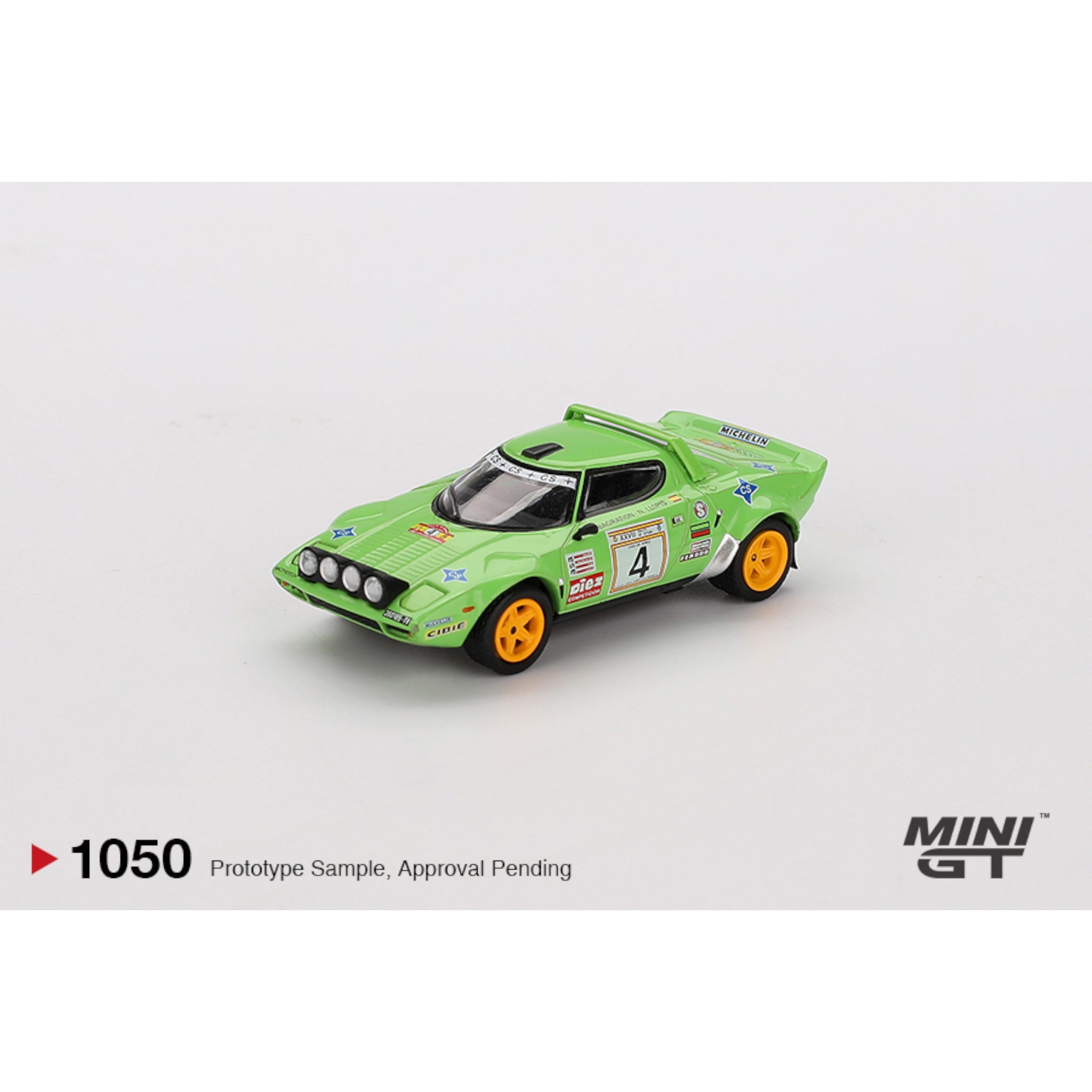 Mini GT - Pre-Order - Lancia Stratos HF #4 1979 Spanish Rally Champion - MGT01050 (LHD)