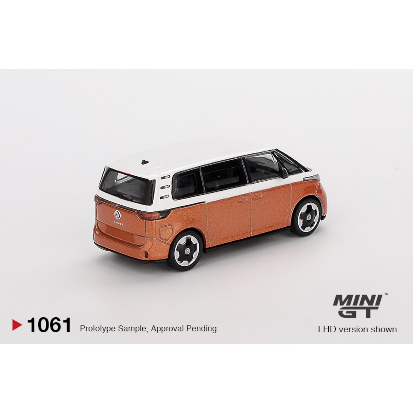 Mini GT - Pre-Order - Volkswagen ID.Buzz Candy White / Energetic Orange - MGT01061 (LHD)