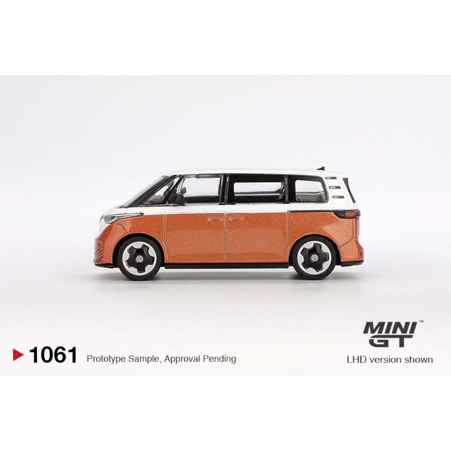 Mini GT - Pre-Order - Volkswagen ID.Buzz Candy White / Energetic Orange - MGT01061 (LHD)