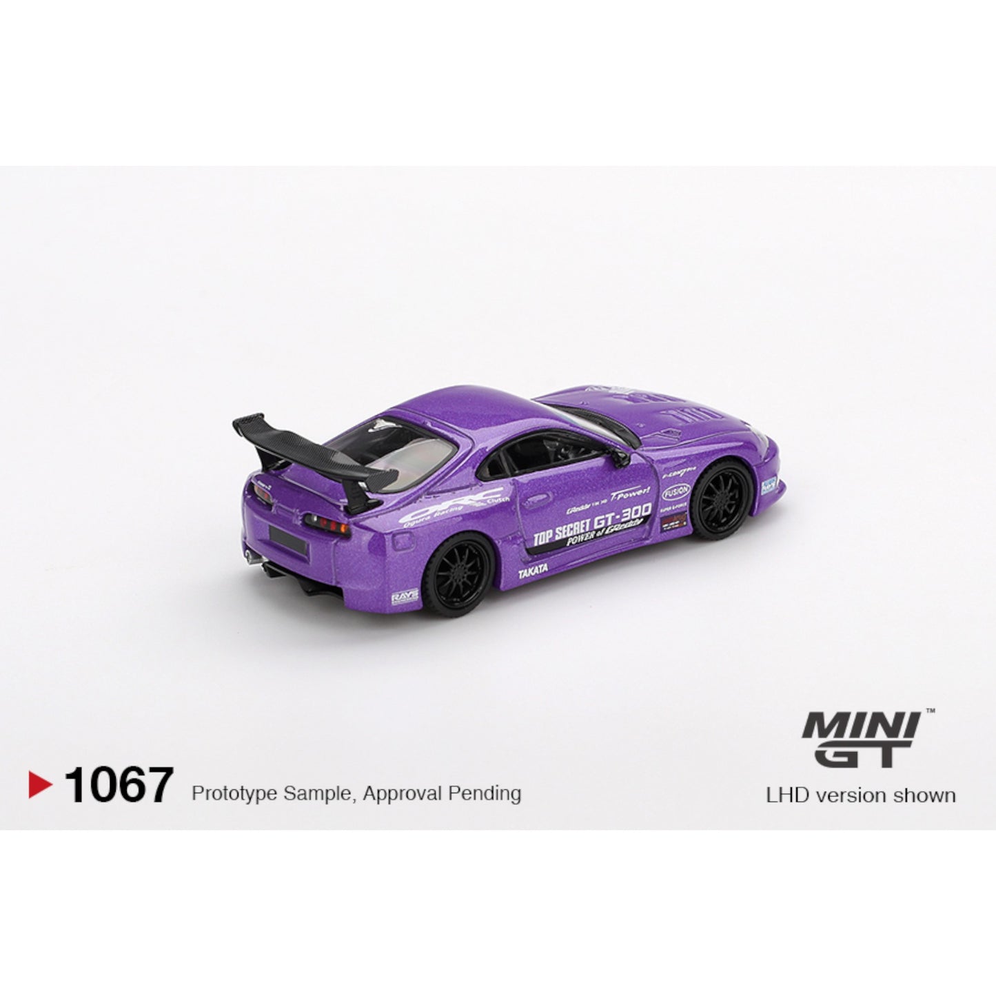 Mini GT - Pre-Order - Toyota Supra (A80) Top Secret GT-300 Top Secret Purple - MGT01067 (LHD)