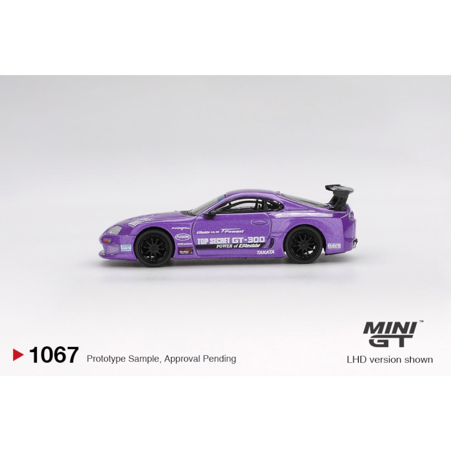 Mini GT - Pre-Order - Toyota Supra (A80) Top Secret GT-300 Top Secret Purple - MGT01067 (LHD)