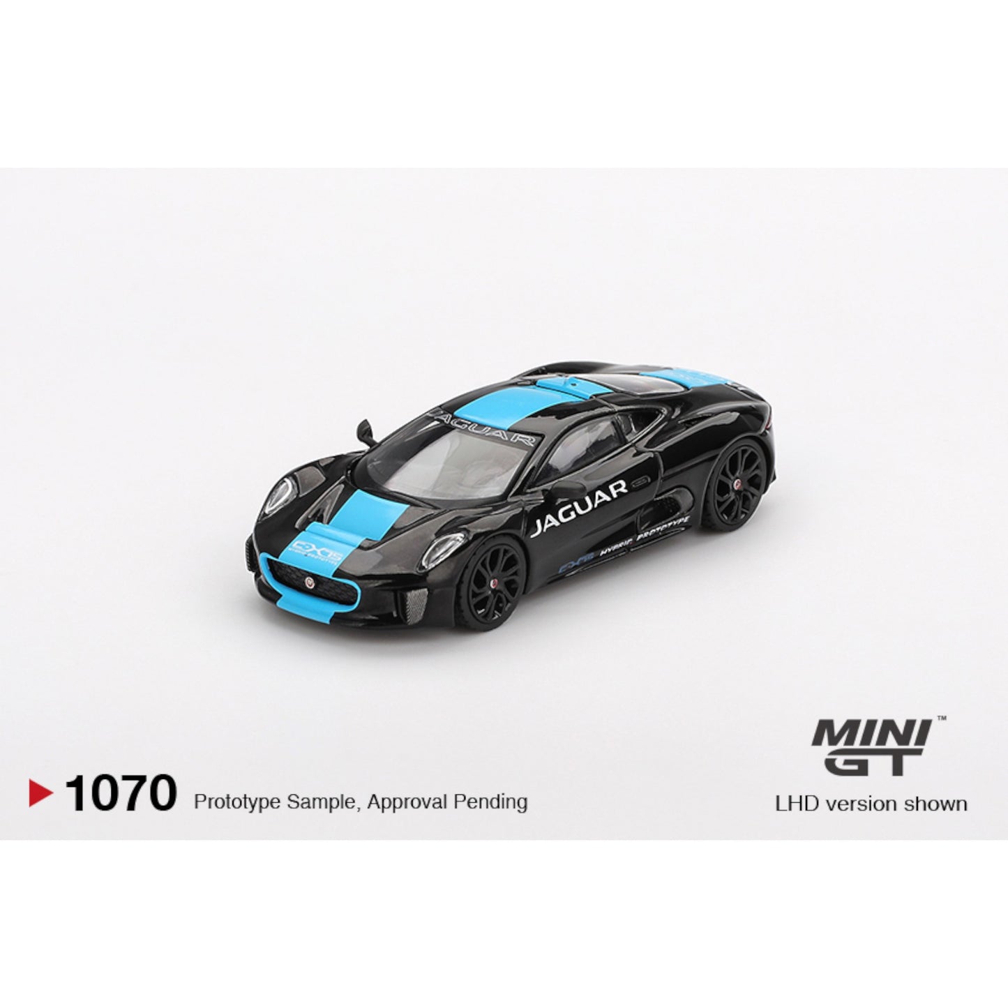 Mini GT - Pre-Order - Jaguar C-X75 Black - MGT01070 (LHD)