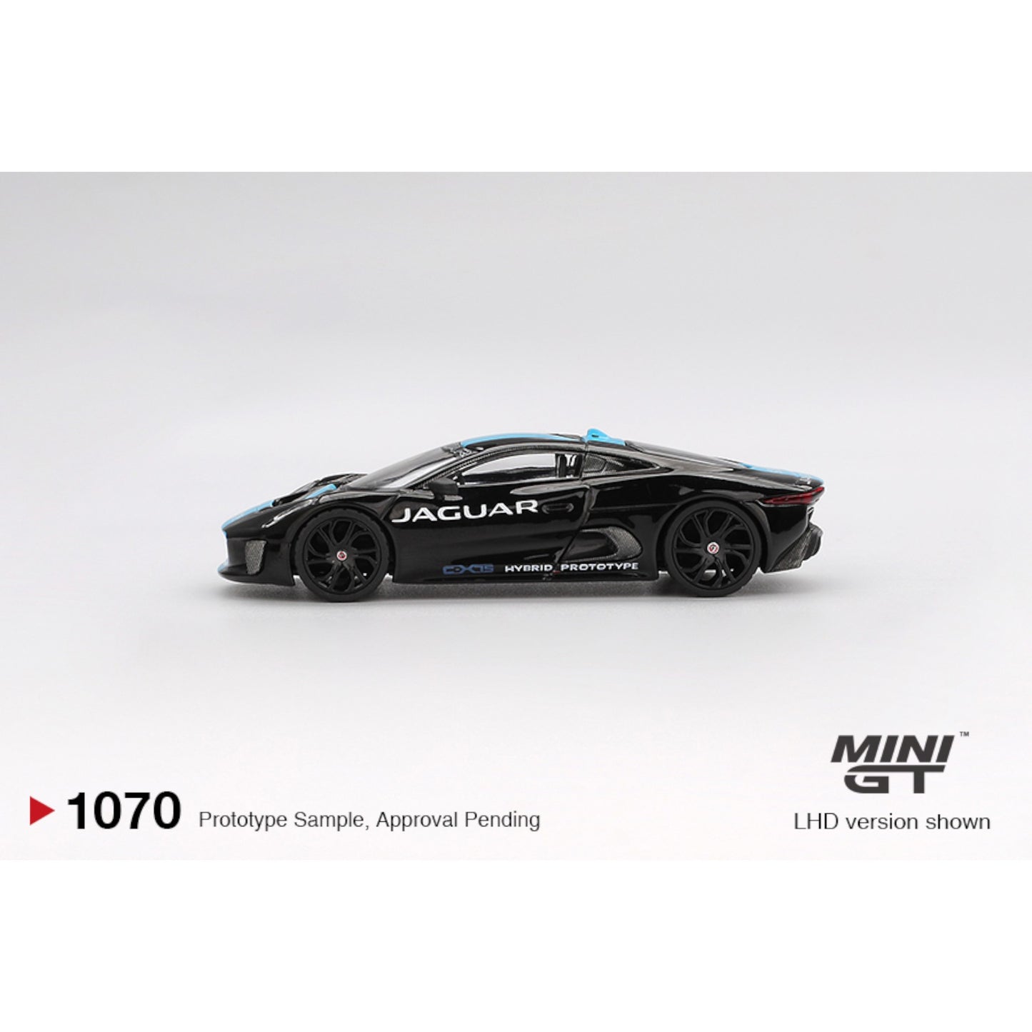 Mini GT - Pre-Order - Jaguar C-X75 Black - MGT01070 (LHD)