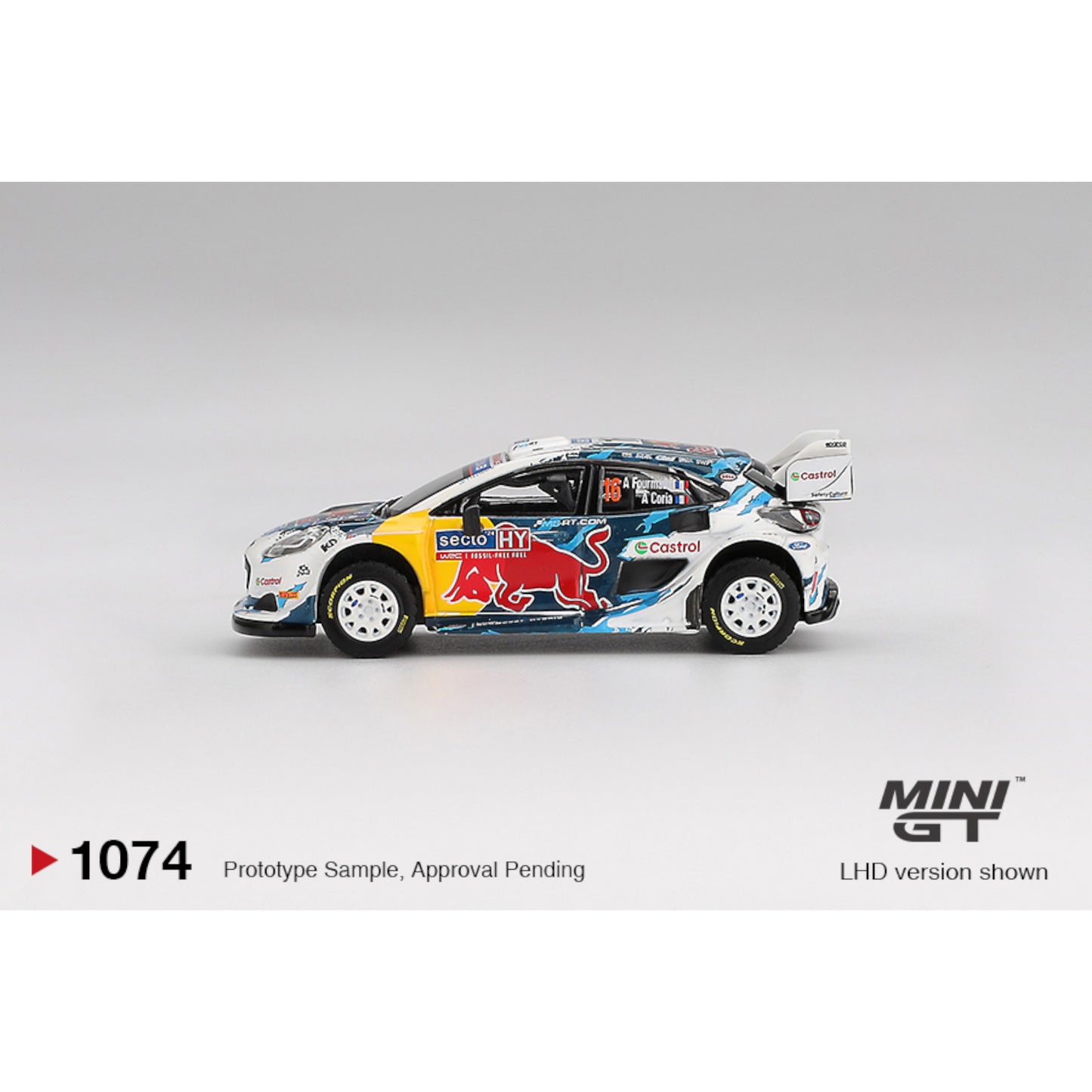Mini GT - FORD PUMA RALLY 1 #16 M SPORT FORD WRT RALLY FINLAND 3RD PLACE 2004 - MGT01074 (LHD)