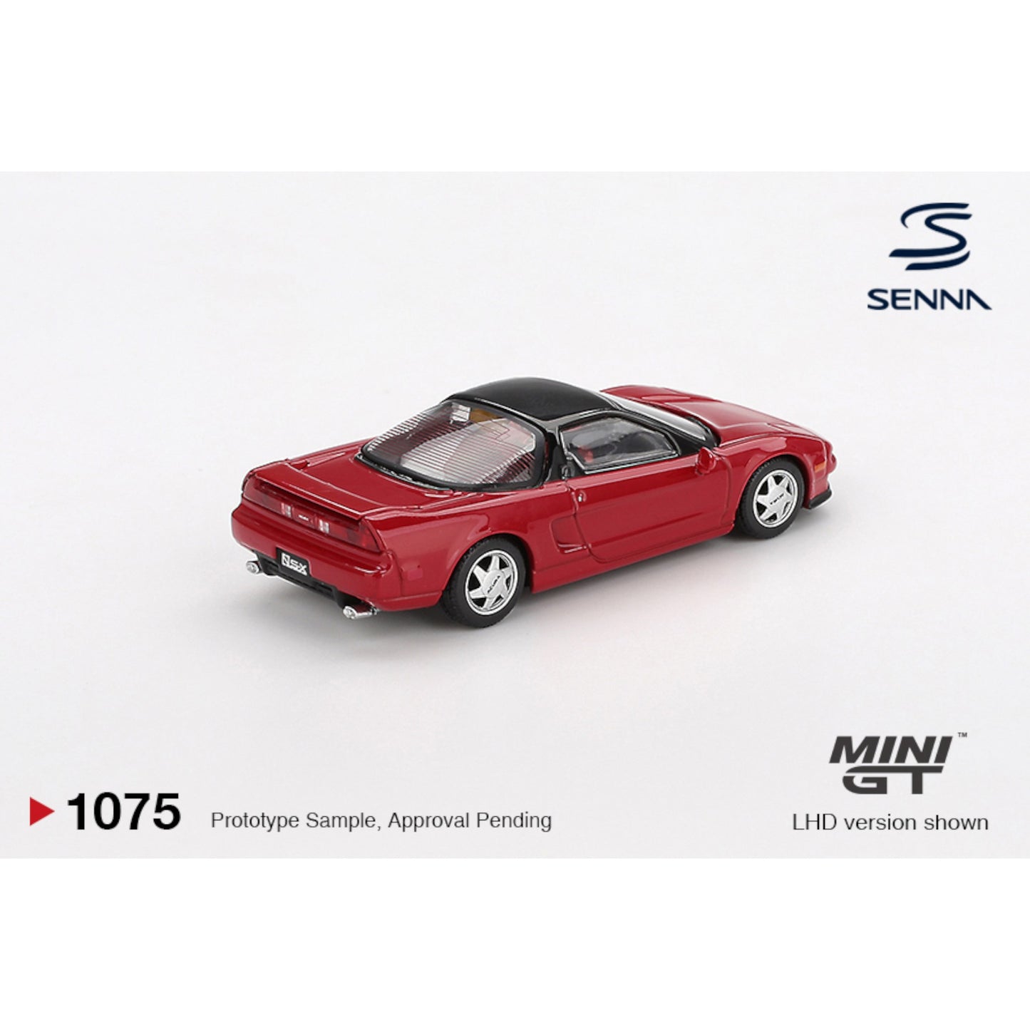 Mini GT - Pre-Order - HONDA NSX PROTOTYPE MIDSHIP SPORTS AYRTON SENNA W/ FIGURE 1989 - MGT01075 (LHD)