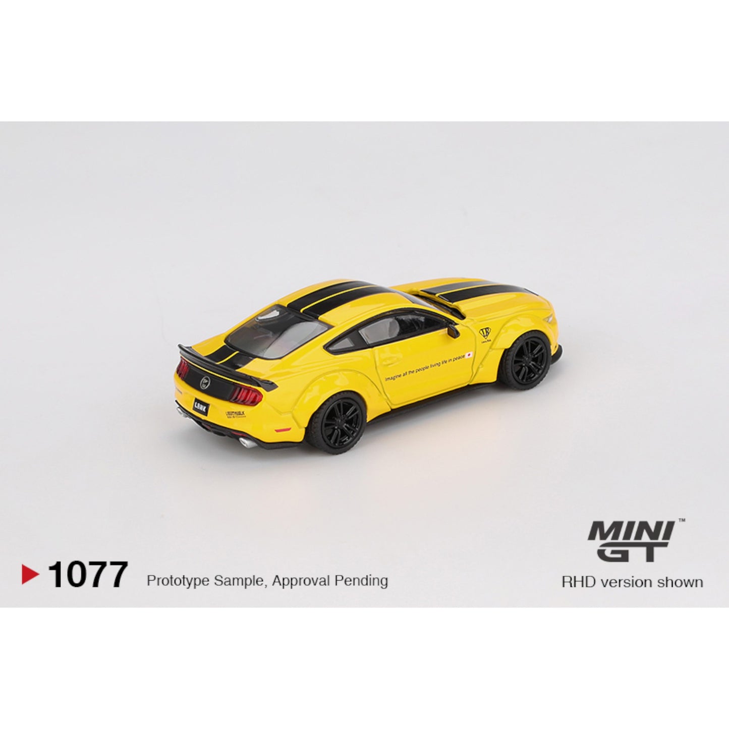 Mini GT - Pre-Order - LB-WORKS FORD MUSTANG Triple Yellow - MGT01077 (LHD)