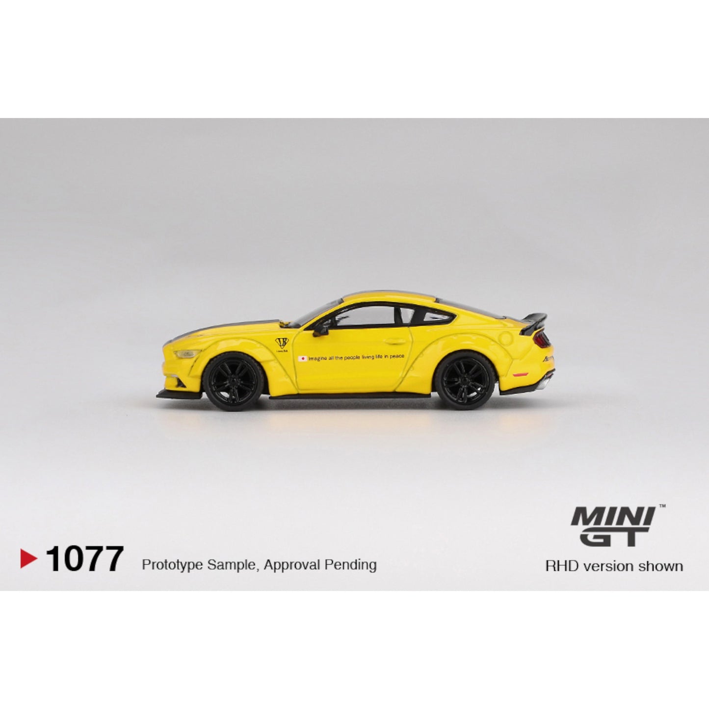 Mini GT - Pre-Order - LB-WORKS FORD MUSTANG Triple Yellow - MGT01077 (LHD)