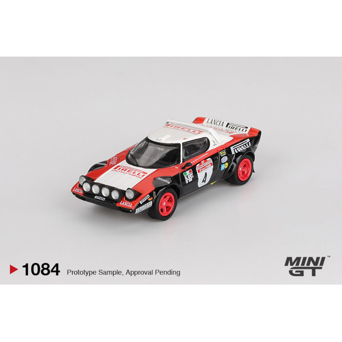 Mini GT - Pre-Order - Lancia Stratos HF #4 1978 Rally Sanremo Winner - MGT01084 (LHD)