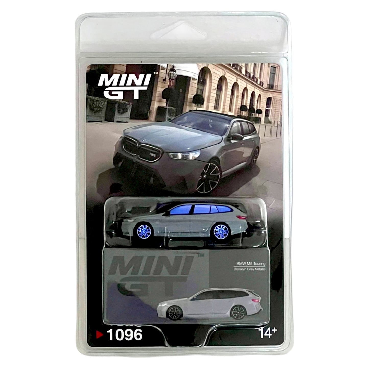 Mini GT - BMW M5 Touring (G99) Brooklyn Grey Metallic - MGT01096-BL Chase Car