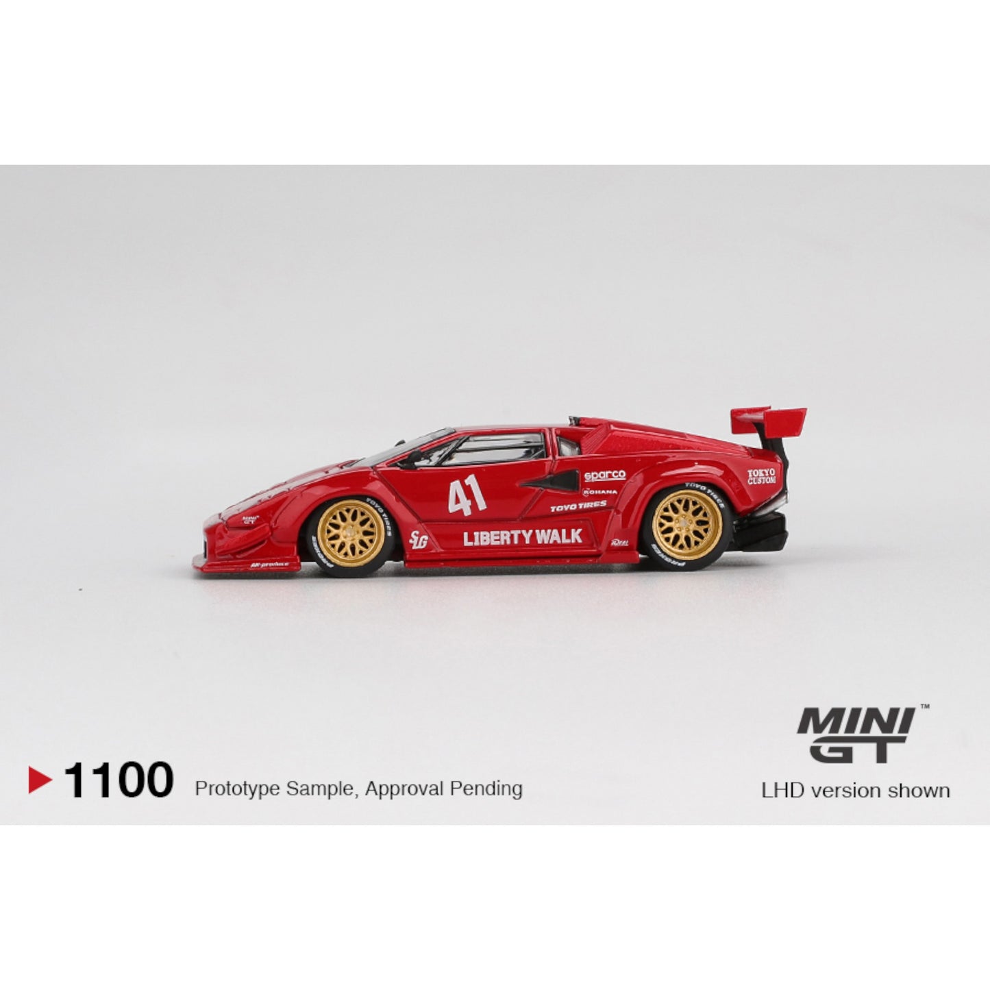 Mini GT - Pre-Order - Lamborghini Countach LB-WORKS Red - MGT01100 (LHD)