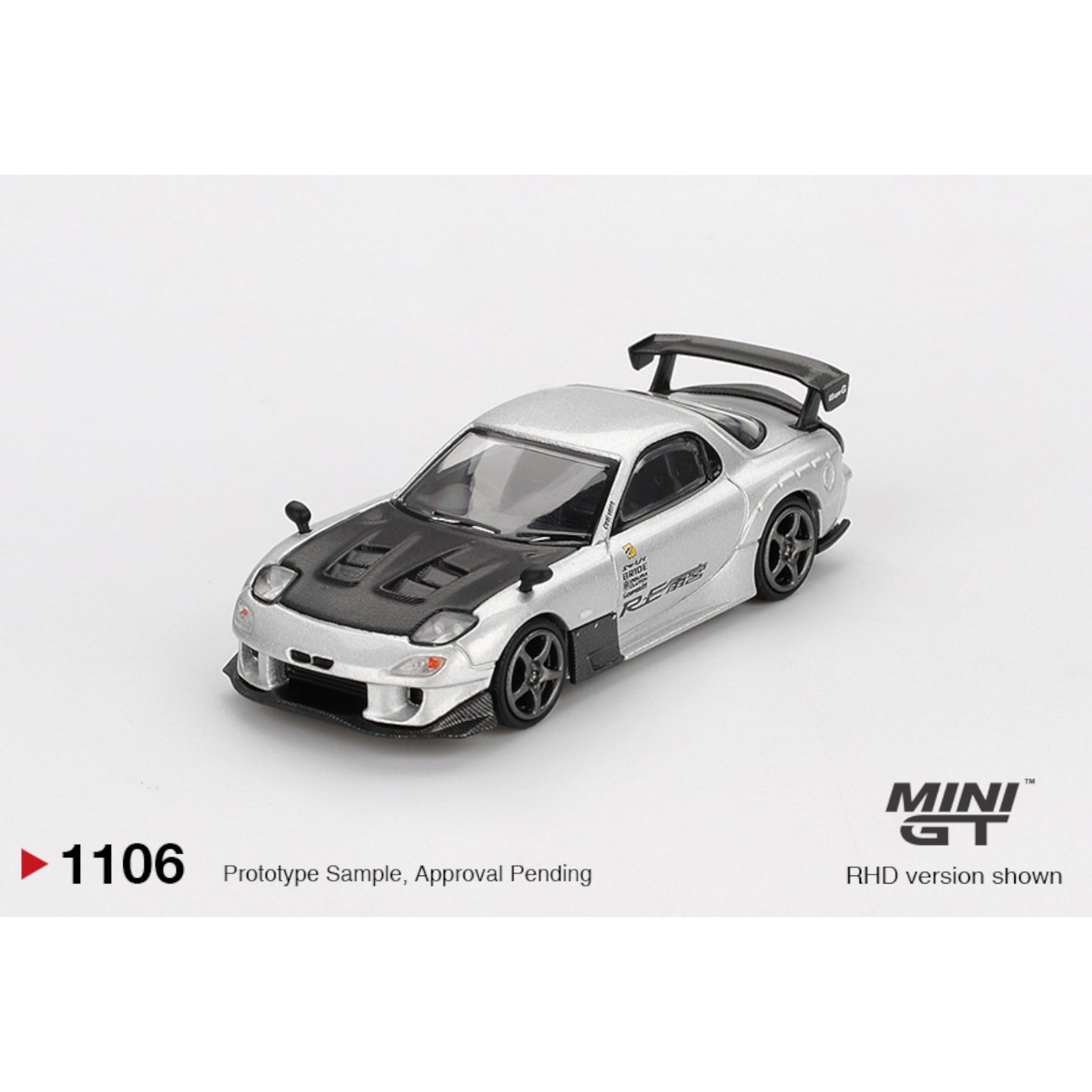 Mini GT - Pre-Order - Mazda RX-7 RE-Amemiya Silver Metallic - MGT01106 (LHD)