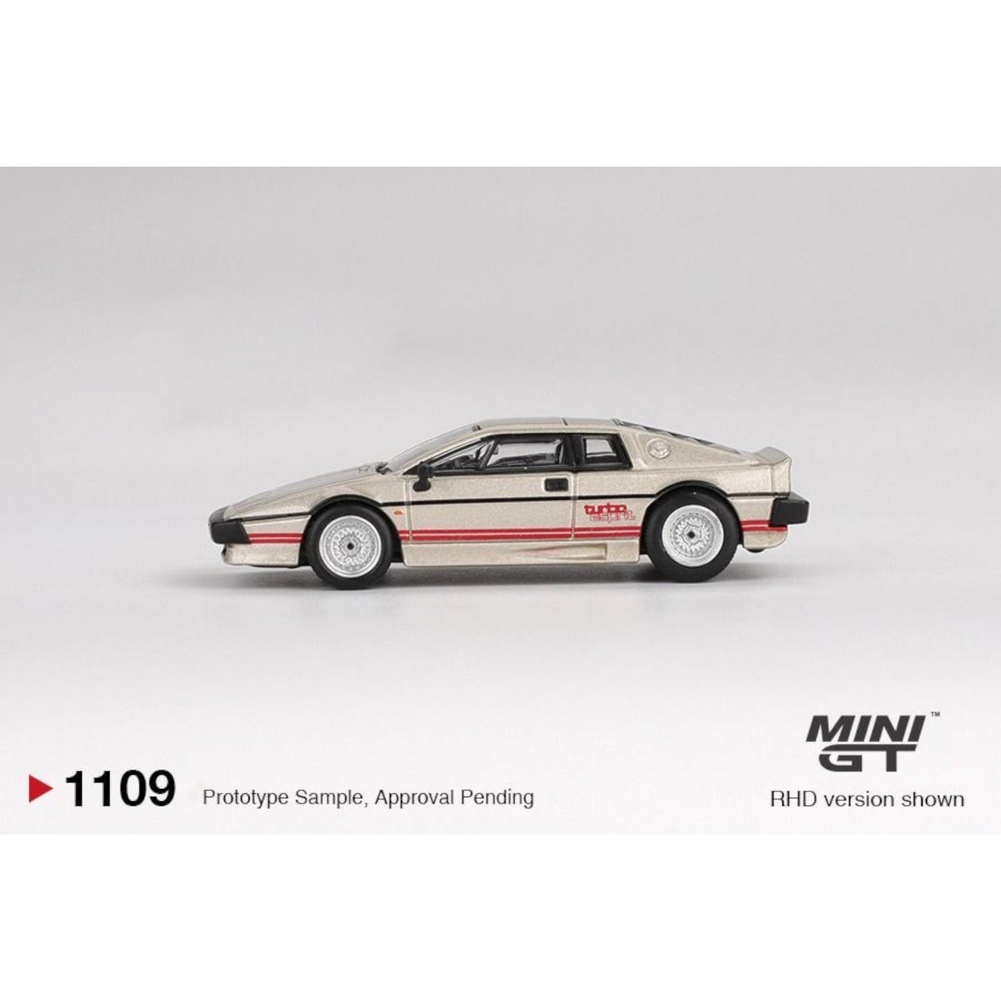 Mini GT - Pre-Order - Lotus Esprit Turbo Metallic Silver - MGT01109 (LHD)