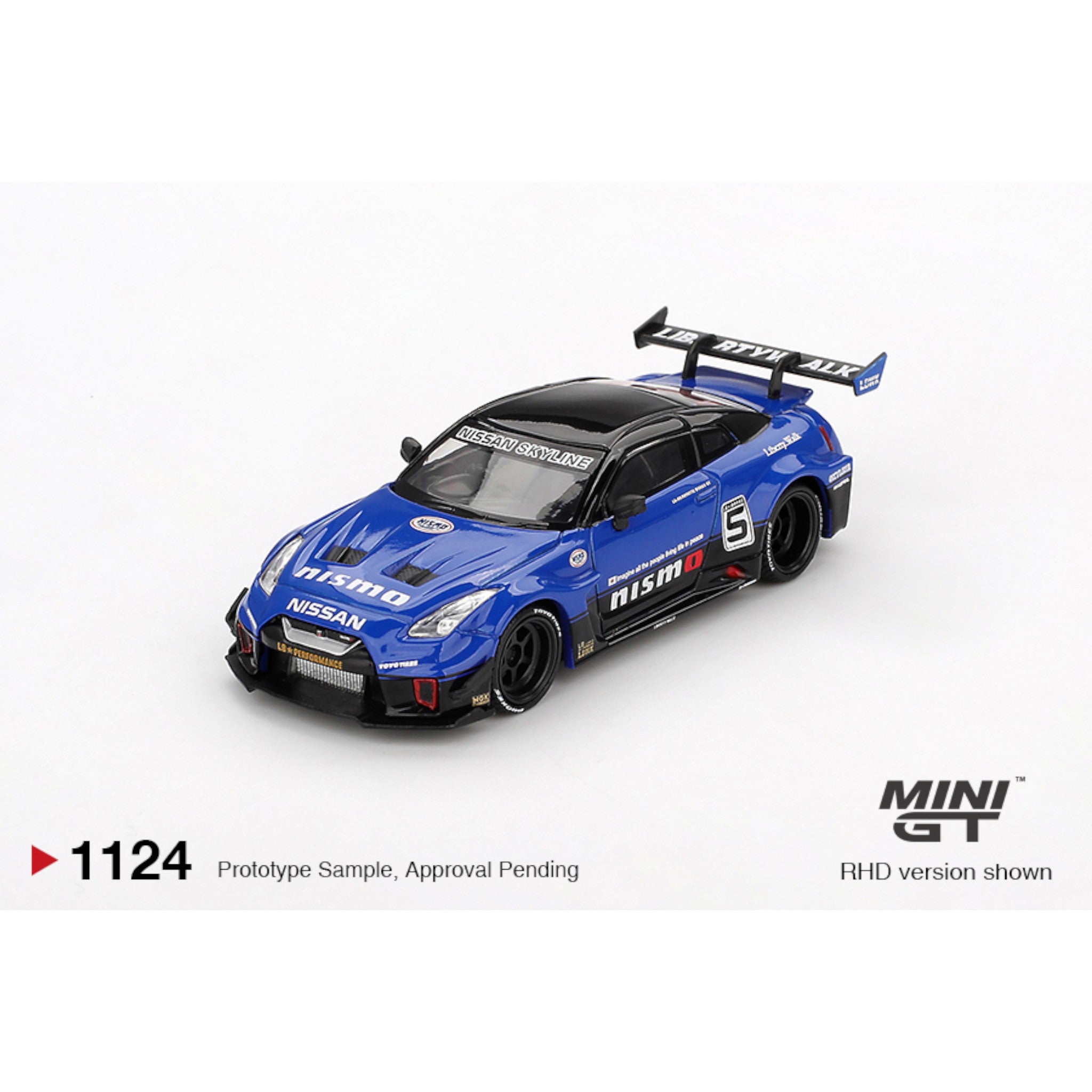 Mini GT - Pre-Order - LB-Silhouette WORKS GT NISSAN 35GT-RR Ver.2 Blue - MGT01124 (LHD)