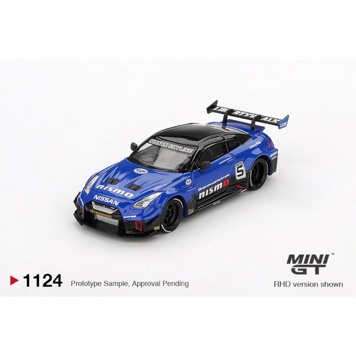 Mini GT - Pre-Order - LB-Silhouette WORKS GT NISSAN 35GT-RR Ver.2 Blue - MGT01124 (LHD)