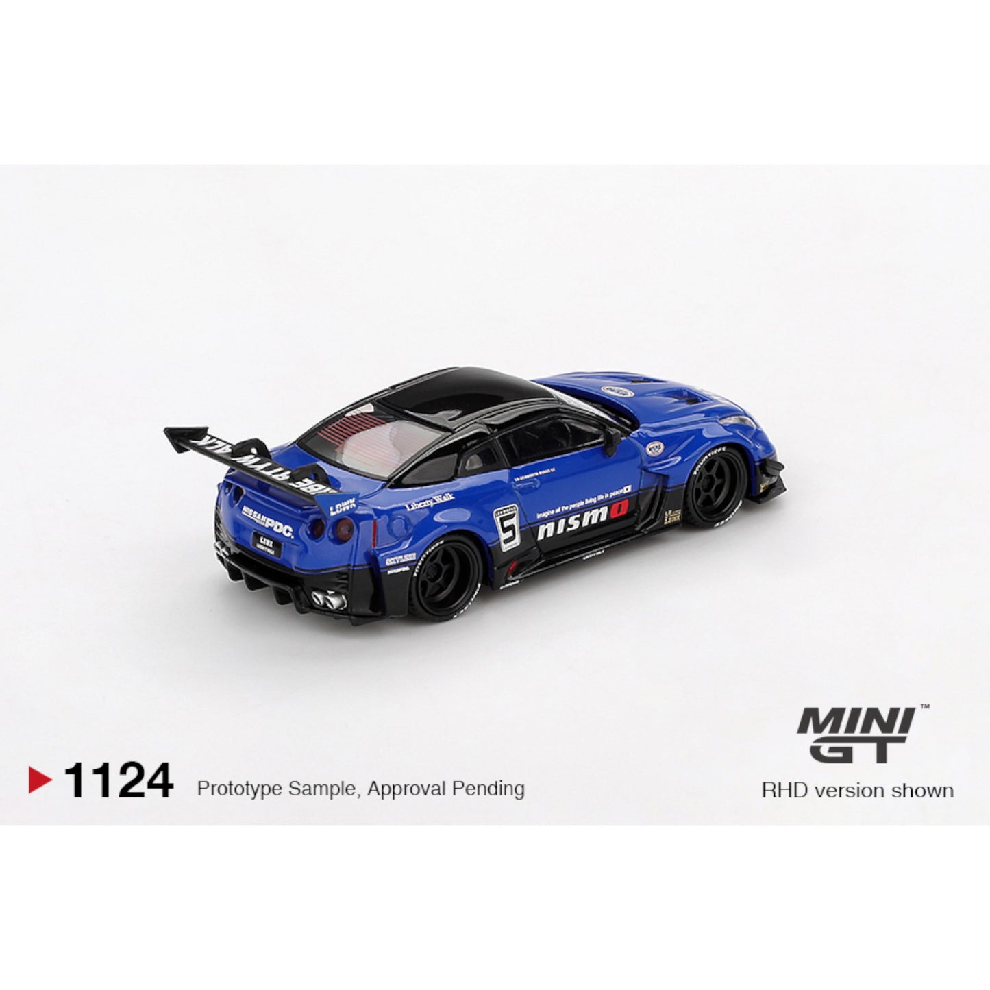 Mini GT - Pre-Order - LB-Silhouette WORKS GT NISSAN 35GT-RR Ver.2 Blue - MGT01124 (LHD)
