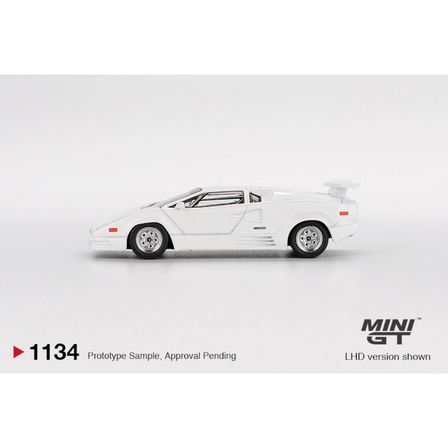 Mini GT - Lamborghini Countach 25th Anniversary White - MGT01134 (LHD)
