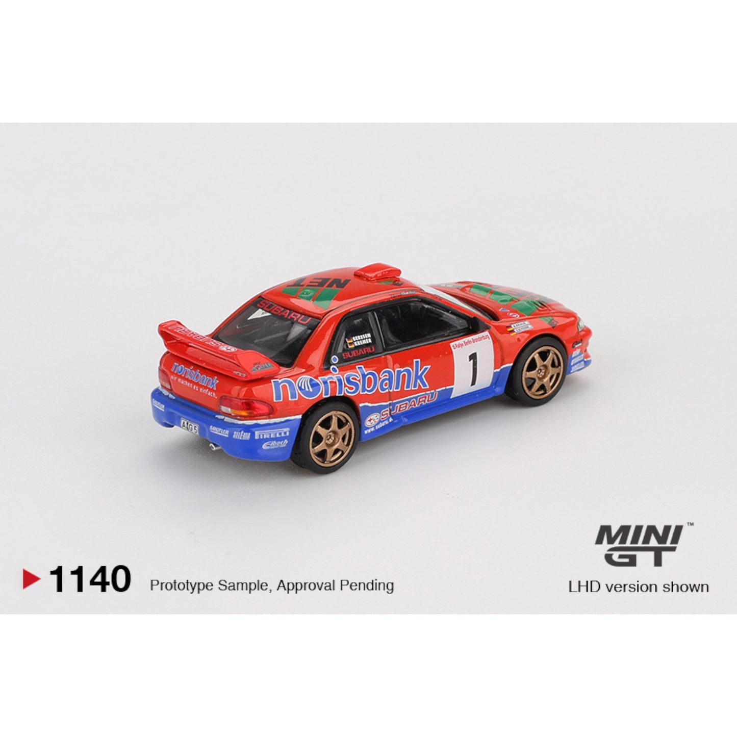 Mini GT - Pre-Order - Subaru Impreza WRC97 #1 1999 DRM Champion - MGT01140 (LHD)