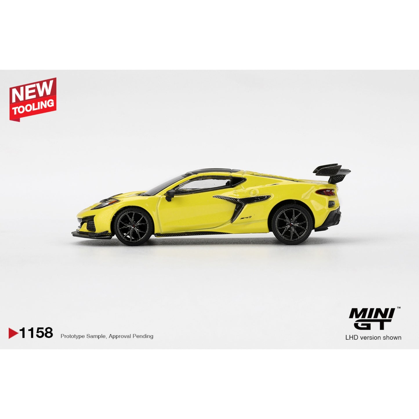 Mini GT - Pre-Order - Chevrolet Corvette ZR1 Accelerate Yellow - MGT01158 (LHD)