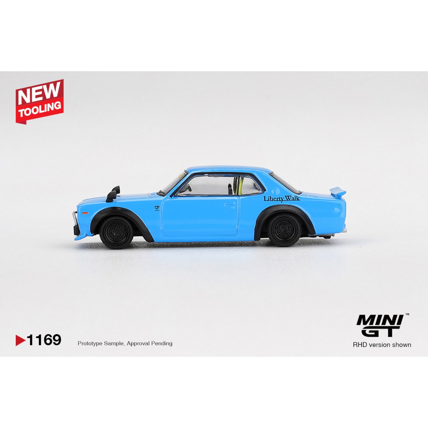 Mini GT - Pre-Order - Nissan LB★Works HAKOSUKA Baby Blue - MGT01169 (RHD)