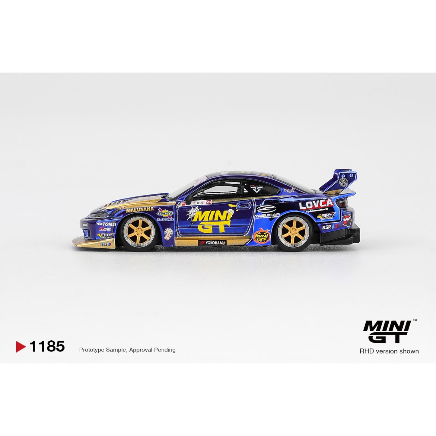 Mini GT - Pre-Order - Nissan LB-Super Silhouette S15 SILVIA #555 Team MINI GT Liberty Walk 2025 Formula Drift Halloween Special - MGT01185