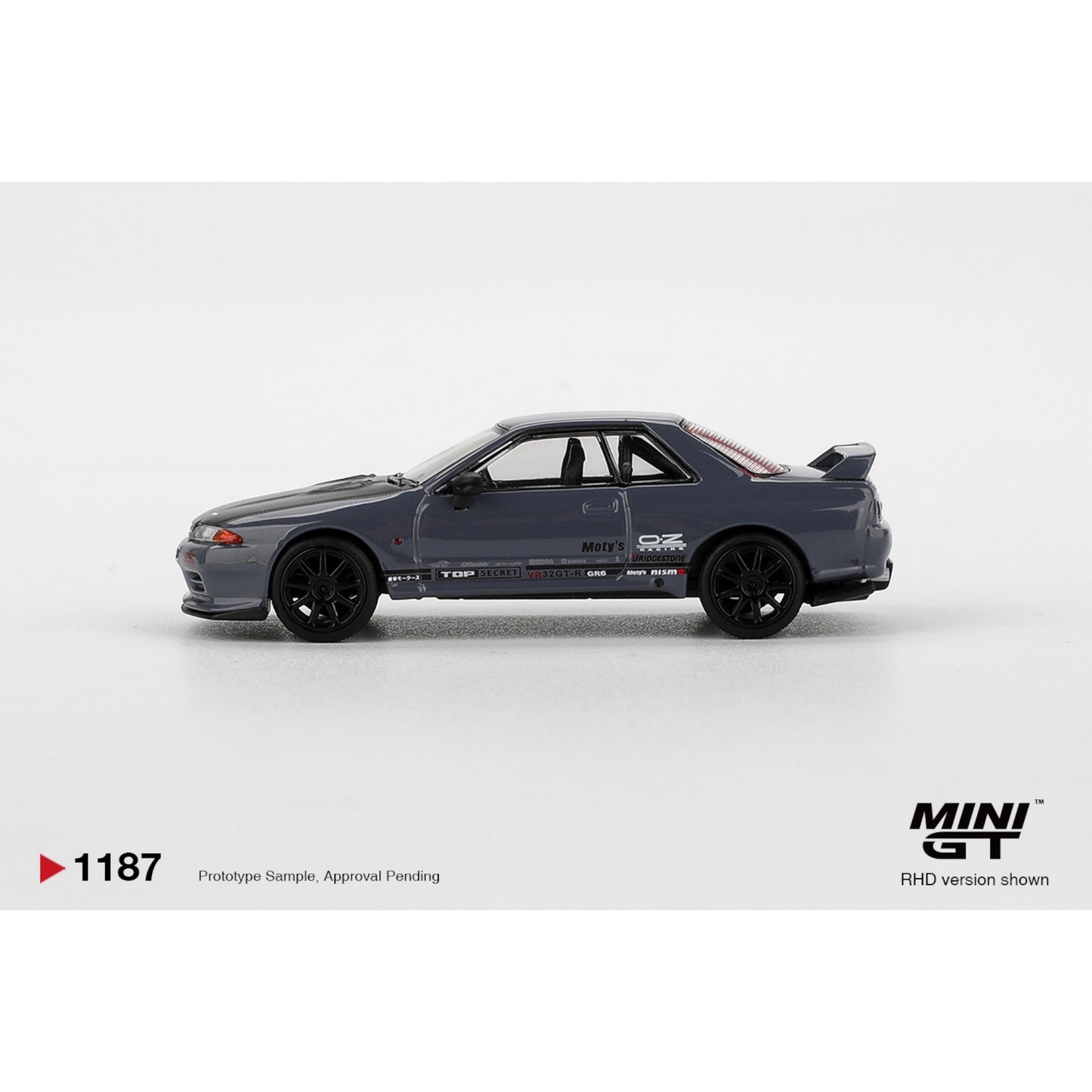Mini GT - Pre-Order - Nissan Skyline GT-R Top Secret VR32 Stealth Grey - MGT01187 (RHD) (Kopie)