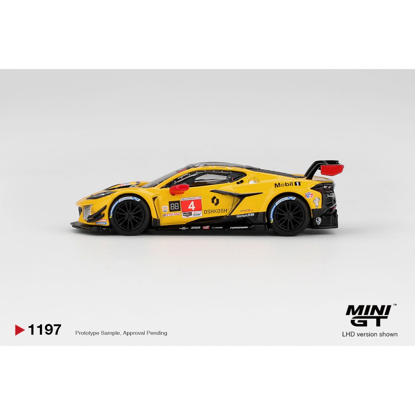 Mini GT - Pre-Order - Chevrolet Corvette Z06 GT3.R #4 Corvette Racing by Pratt Miller Motorsports 2025 IMSA Daytona 24 Hrs - MGT01197 (LHD)