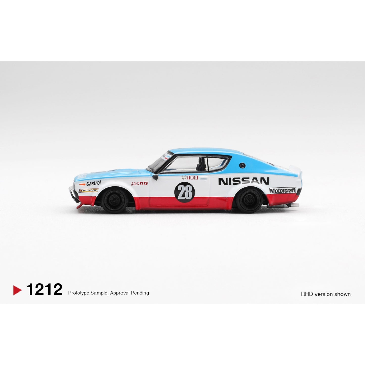 Mini GT - Pre-Order - Nissan Skyline Kenmeri Liberty Walk Nissan Racing '75 concept - MGT01212 (RHD)