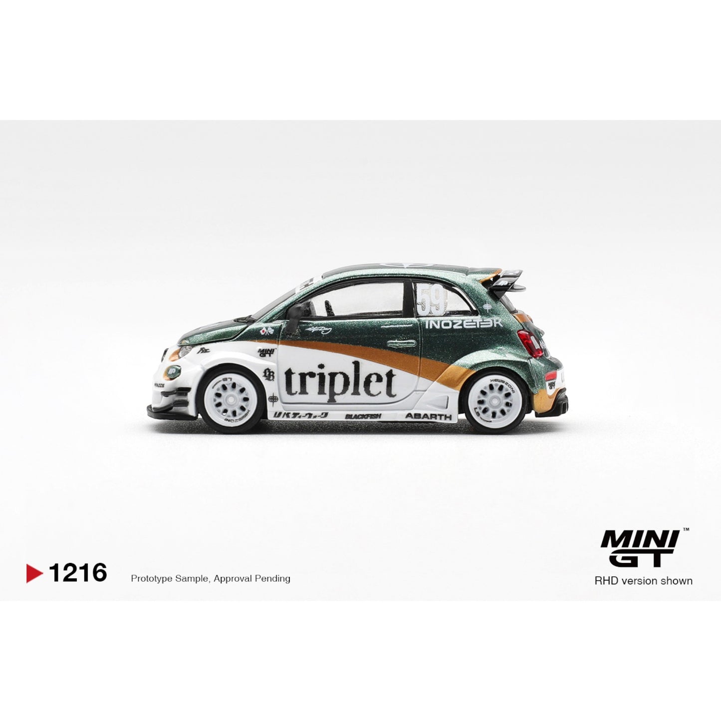 Mini GT - Pre-Order - Abarth 595 LB-WORKS - TY Edition - MGT01216 (RHD)