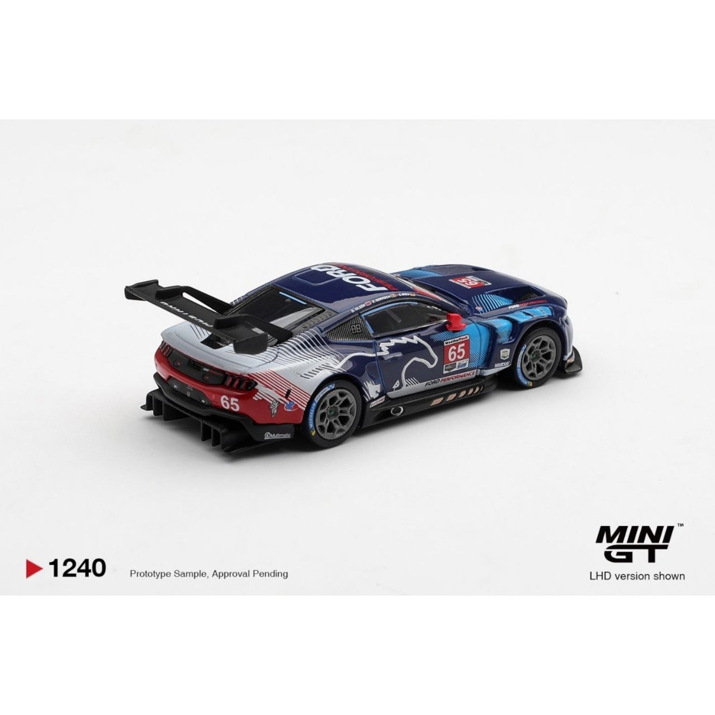Mini GT - Pre-Order - Ford Mustang GT3 #65 Ford Multimatic Motorsports 2025 IMSA Daytona 24 Hrs Winner - MGT01240 (LHD)