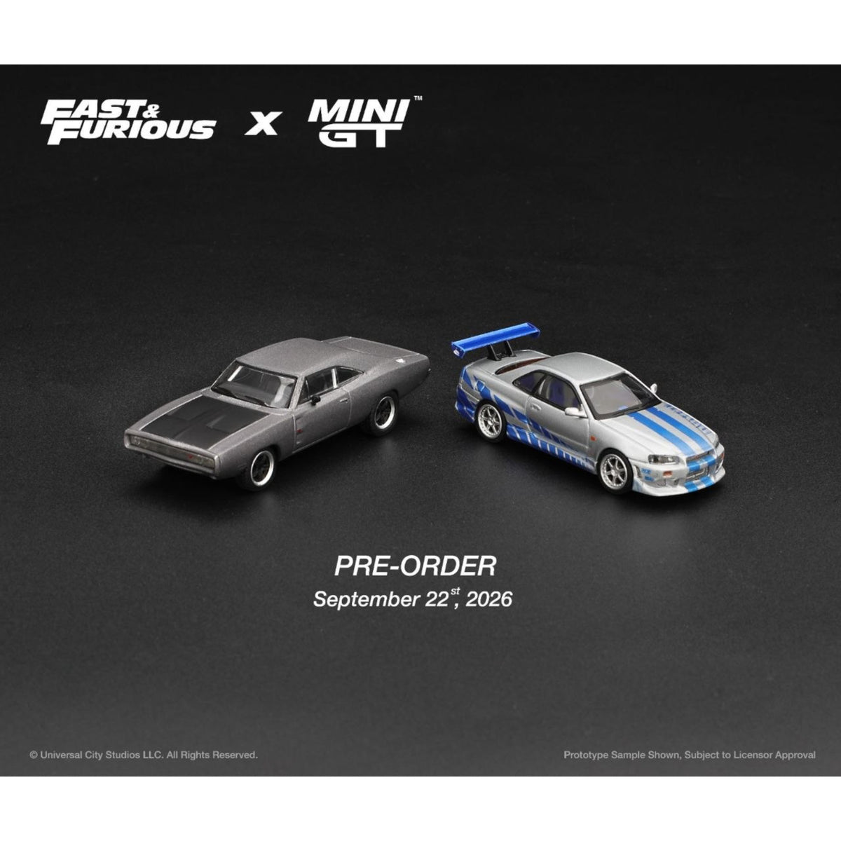 Mini GT - Pre-Order - Nissan Skyline GT-R C-West “2 Fast 2 Furious” Brian O’Conner - MGT01252-BL